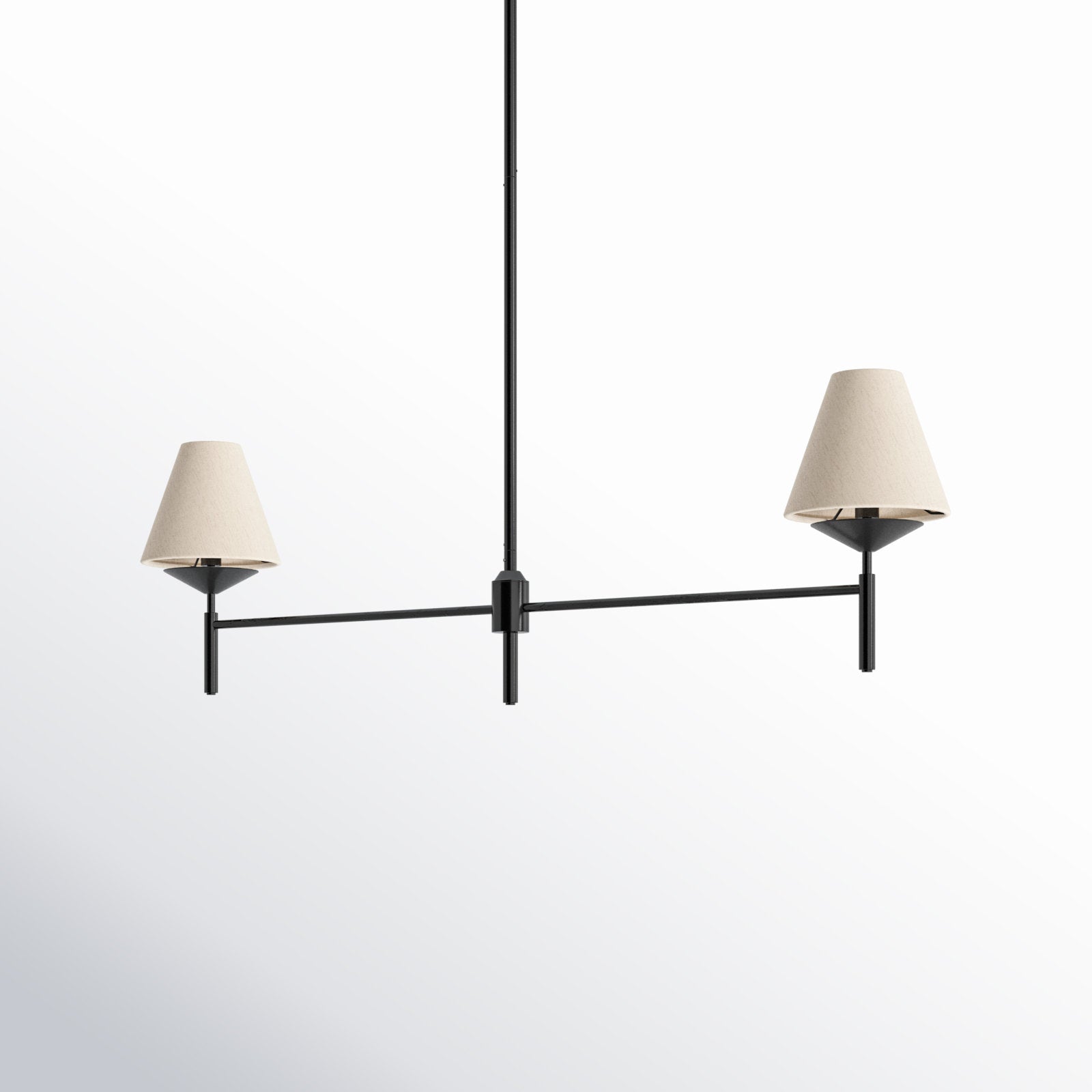 Freyza | Ulphaa Vintage-Industrielle schwarze Stoff-Hängeleuchte – Industrielles Esszimmer, Wohnzimmer