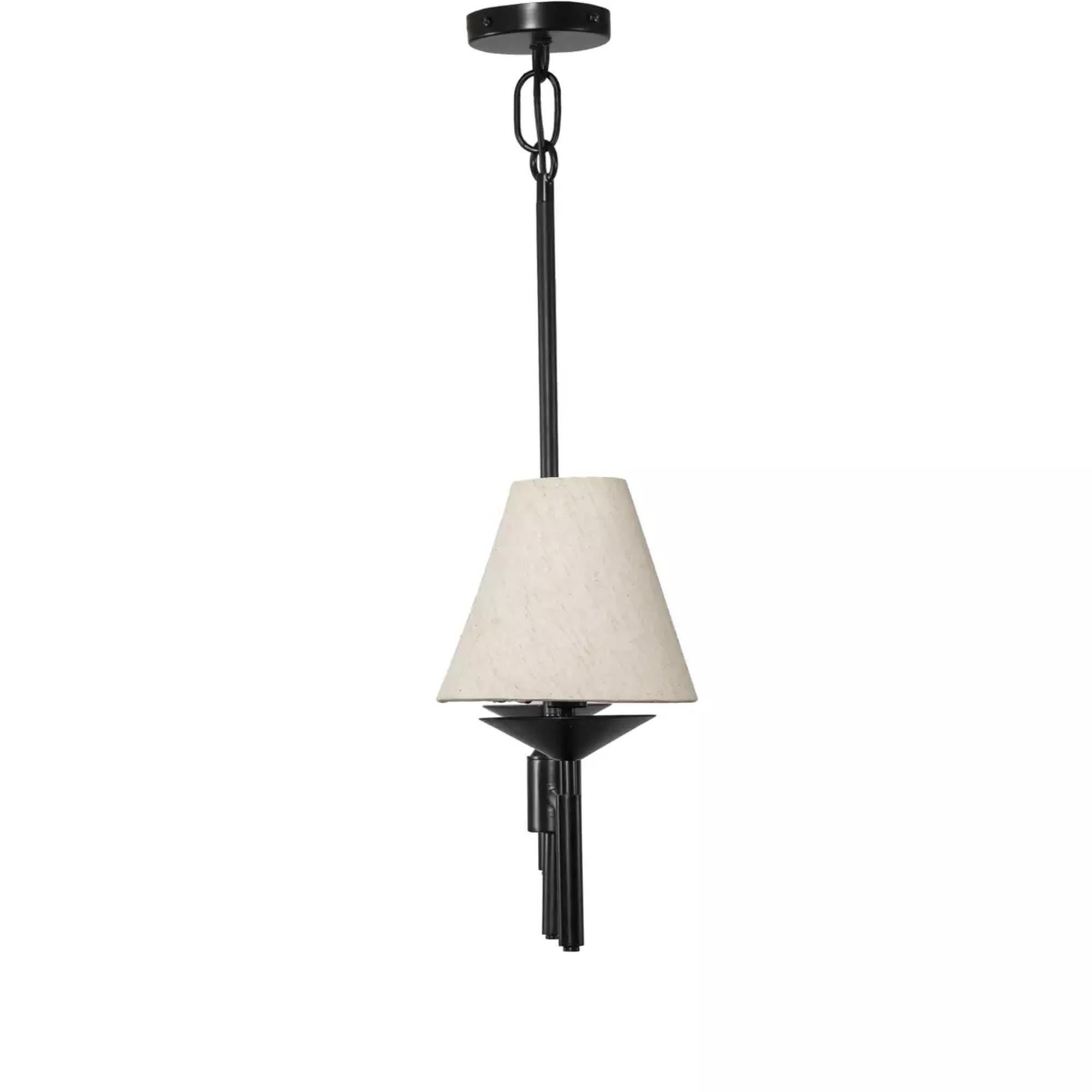 Freyza | Ulphaa Vintage-Industrielle schwarze Stoff-Hängeleuchte – Industrielles Esszimmer, Wohnzimmer