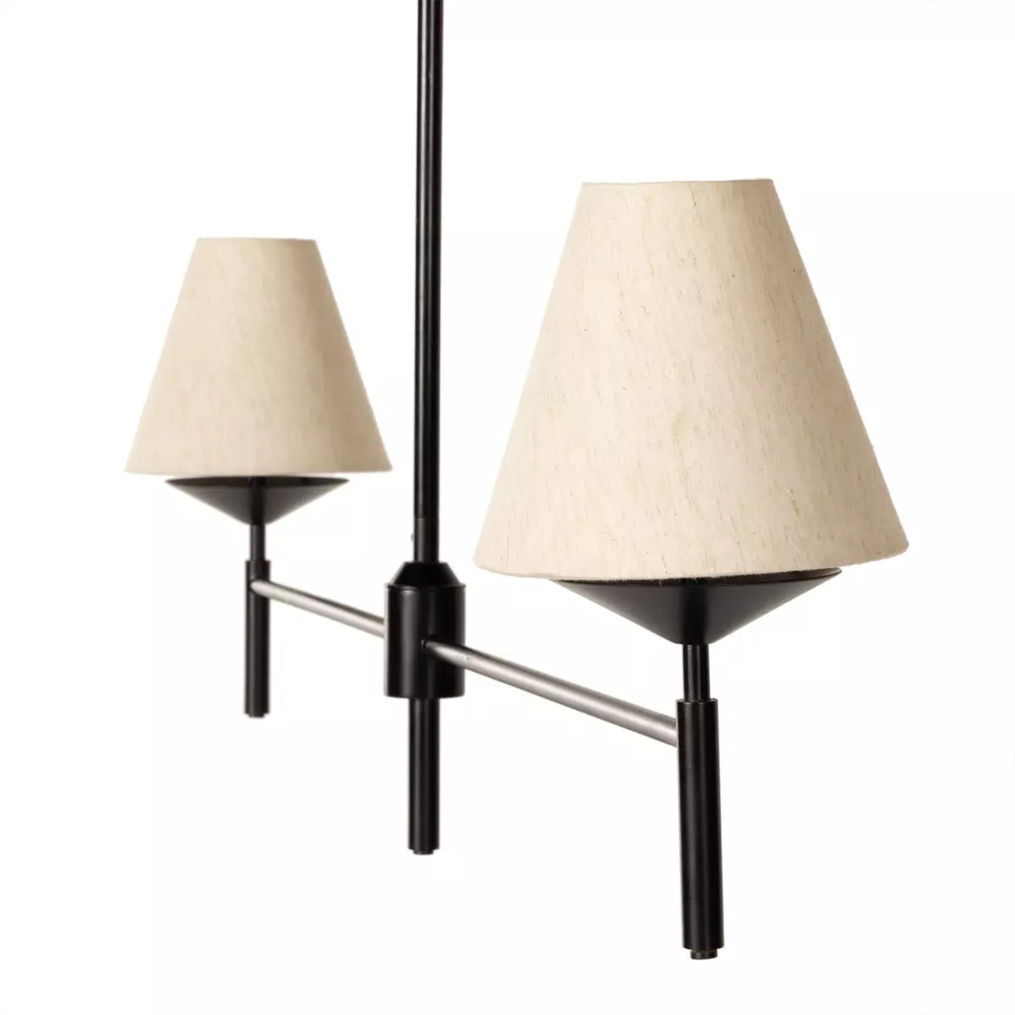 Freyza | Ulphaa Vintage-Industrielle schwarze Stoff-Hängeleuchte – Industrielles Esszimmer, Wohnzimmer
