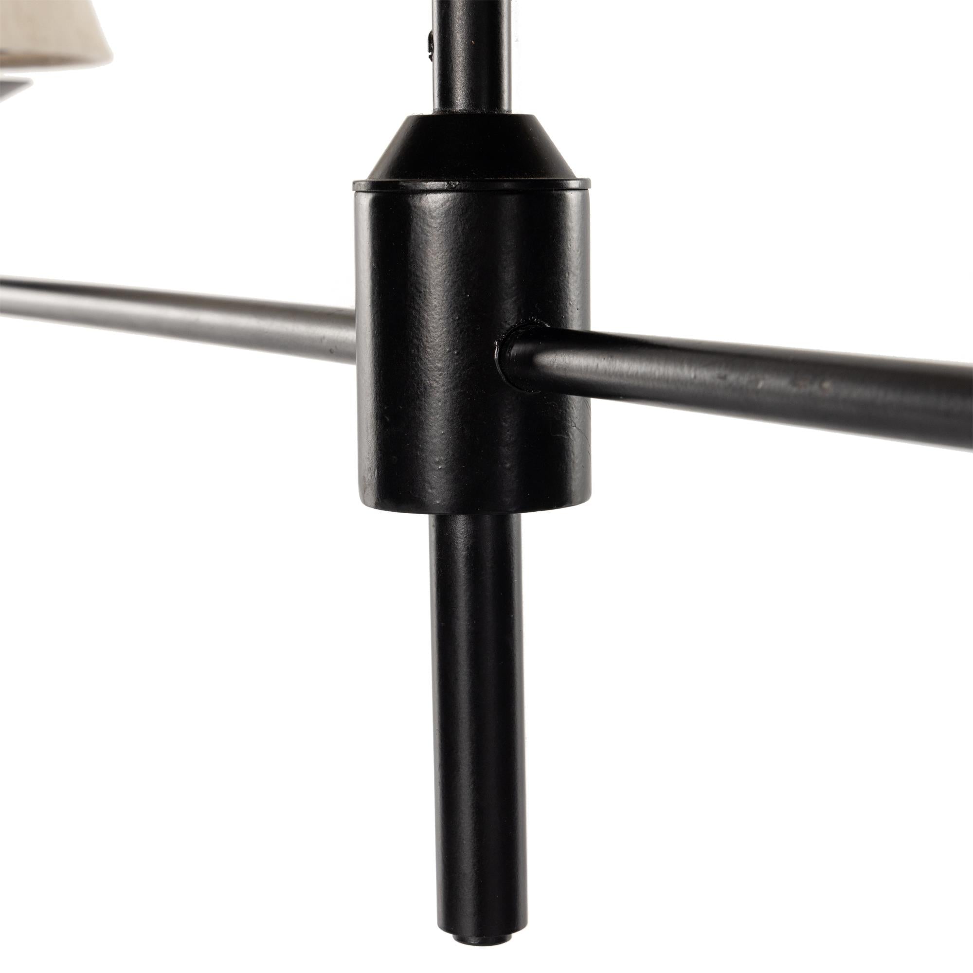 Freyza | Ulphaa Vintage-Industrielle schwarze Stoff-Hängeleuchte – Industrielles Esszimmer, Wohnzimmer