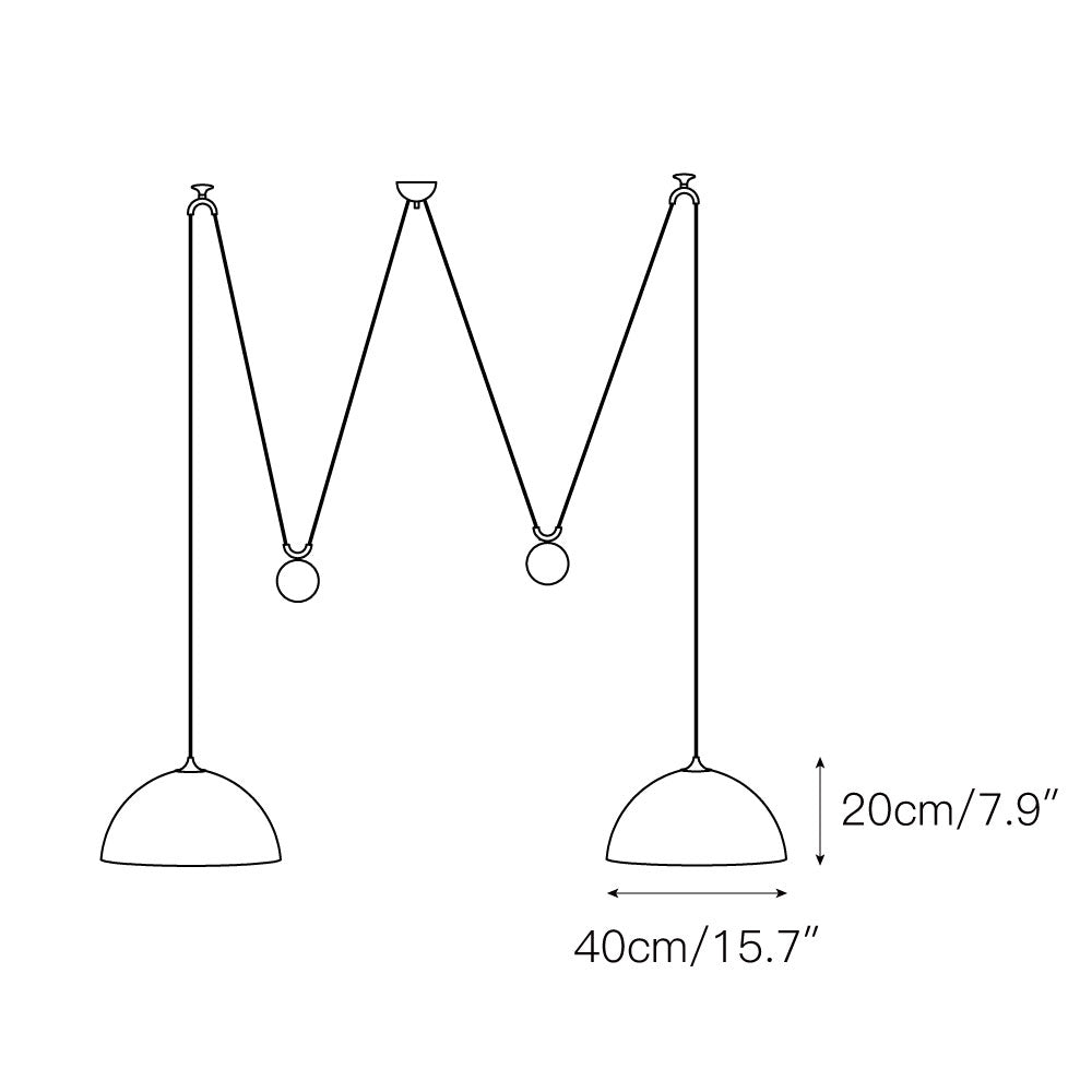 Freyza | Suspension en laiton Balance Omen Dome – Cuisine Salle à manger