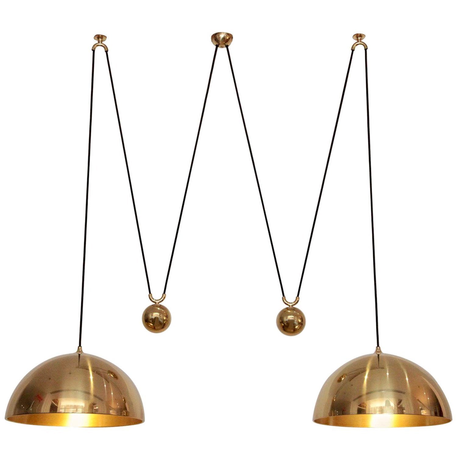 Freyza | Suspension en laiton Balance Omen Dome – Cuisine Salle à manger