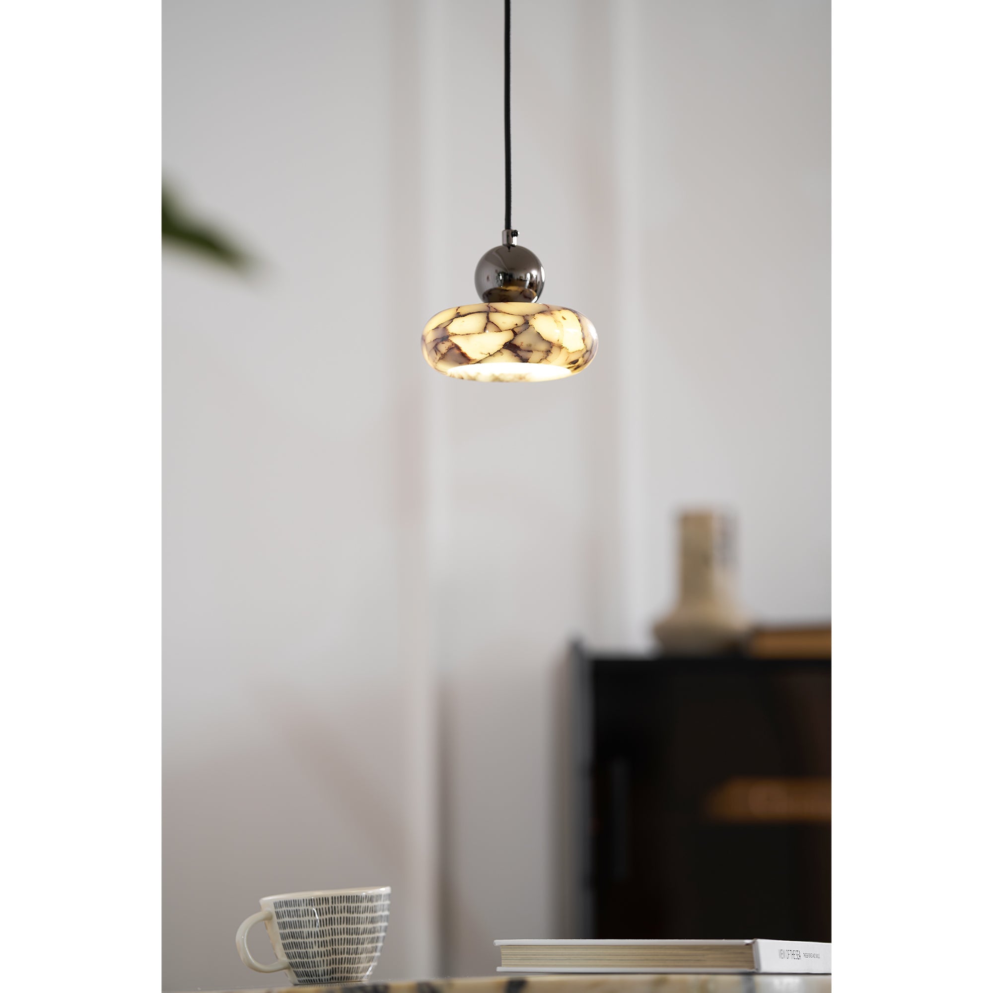 Freyza | Ridge Marble Pendant Marble Pendant Light – Kitchen Dining Room