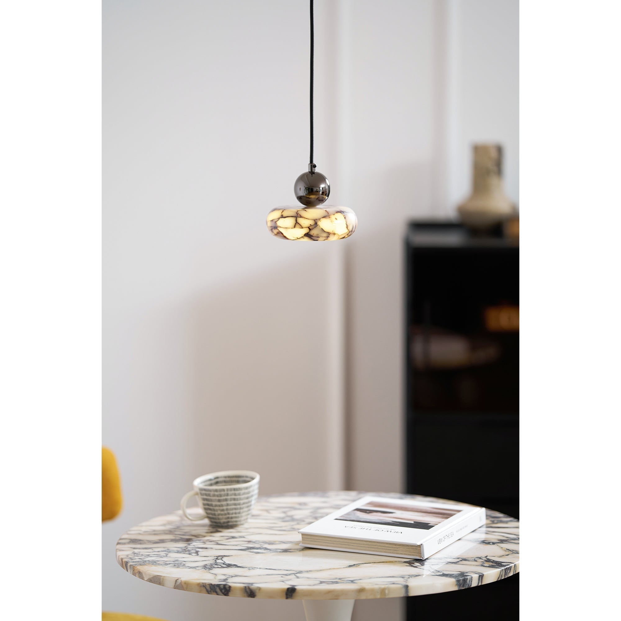 Freyza | Ridge Marble Pendant Marble Pendant Light – Kitchen Dining Room