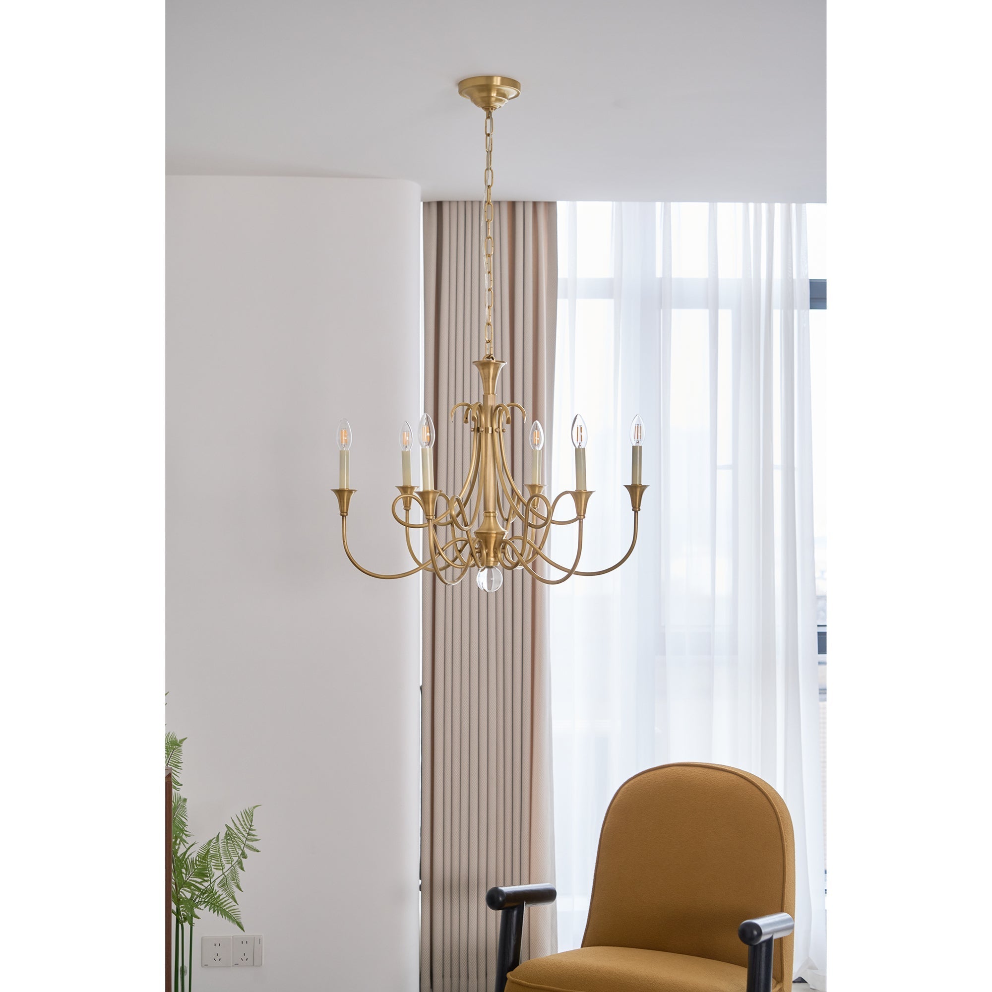 Freyza | Braid Vintage Double Brass Crystal Chandelier – Vintage Dining Room Living Room