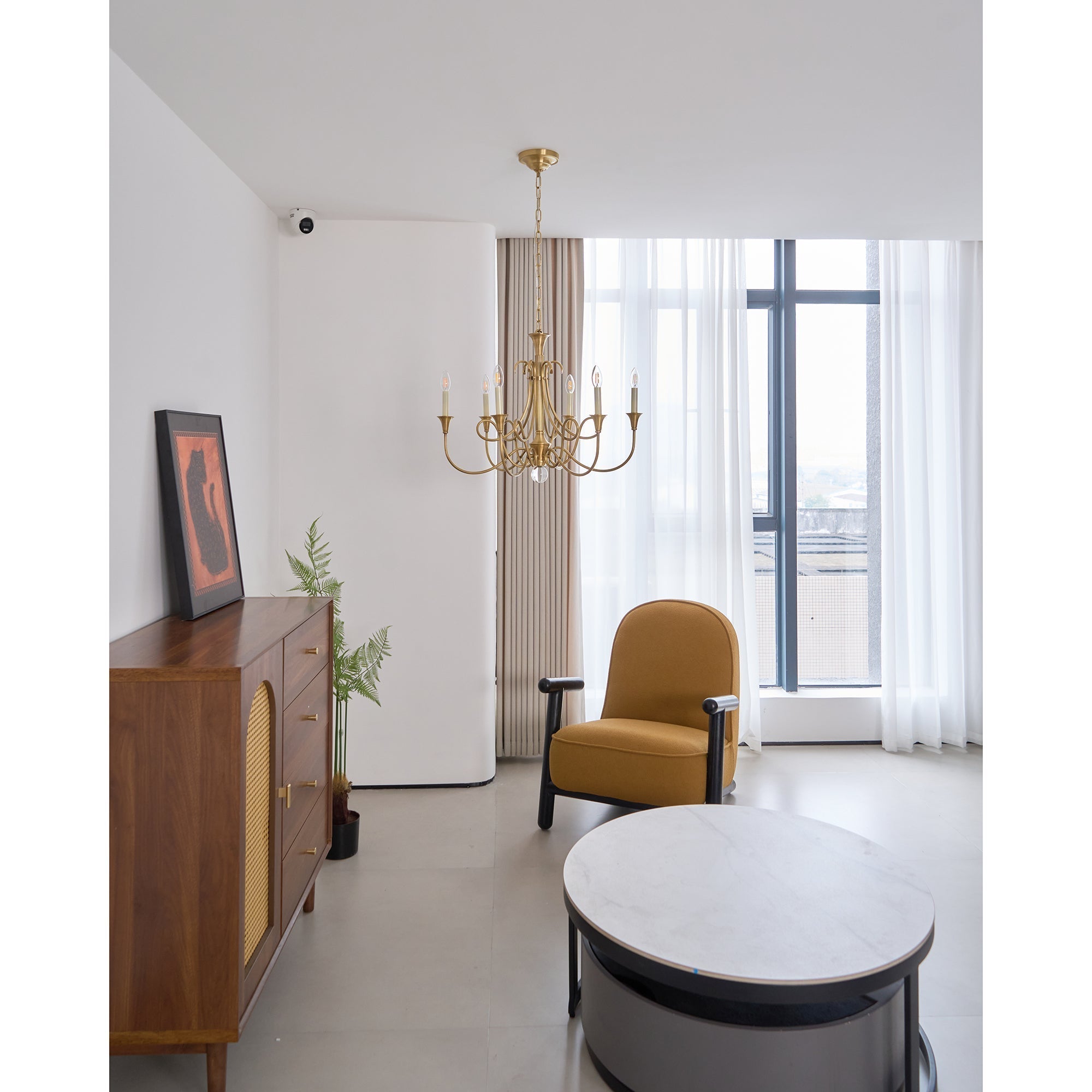 Freyza | Braid Vintage Double Brass Crystal Chandelier – Vintage Dining Room Living Room