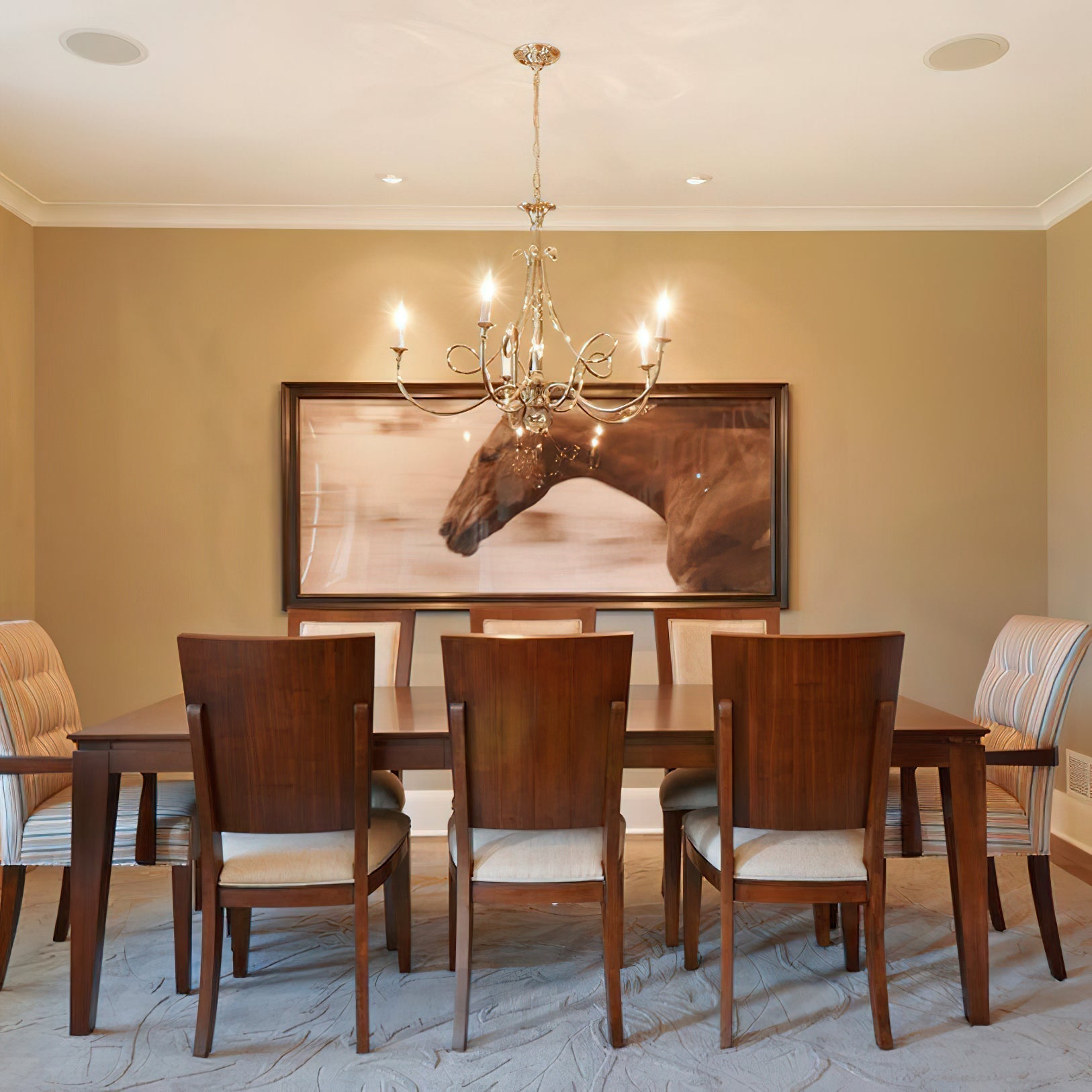 Freyza | Braid Vintage Double Brass Crystal Chandelier – Vintage Dining Room Living Room