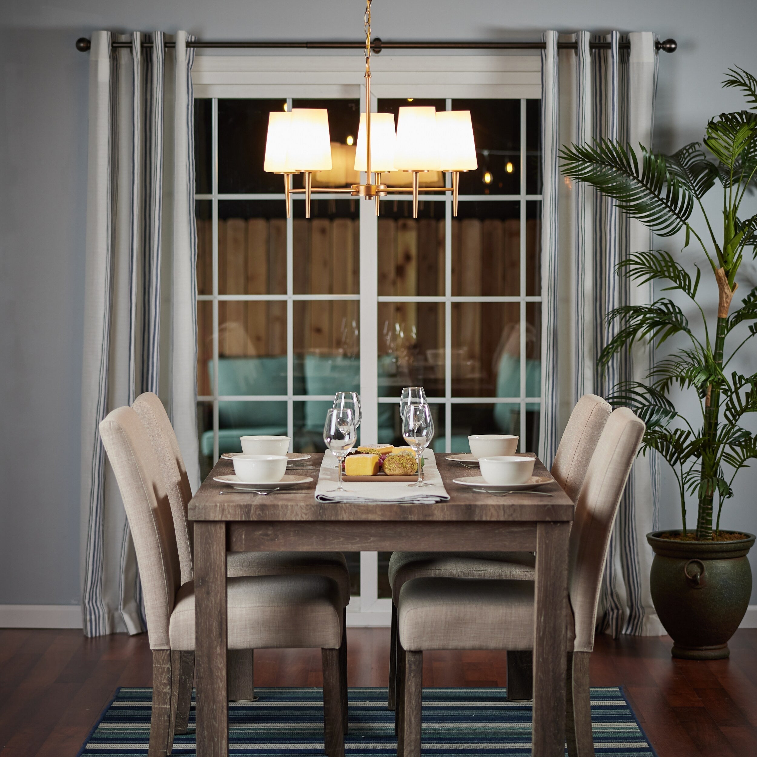 Freyza | Gaze Elegance Vintage Brass Glass Chandelier – Vintage Dining Room Living Room