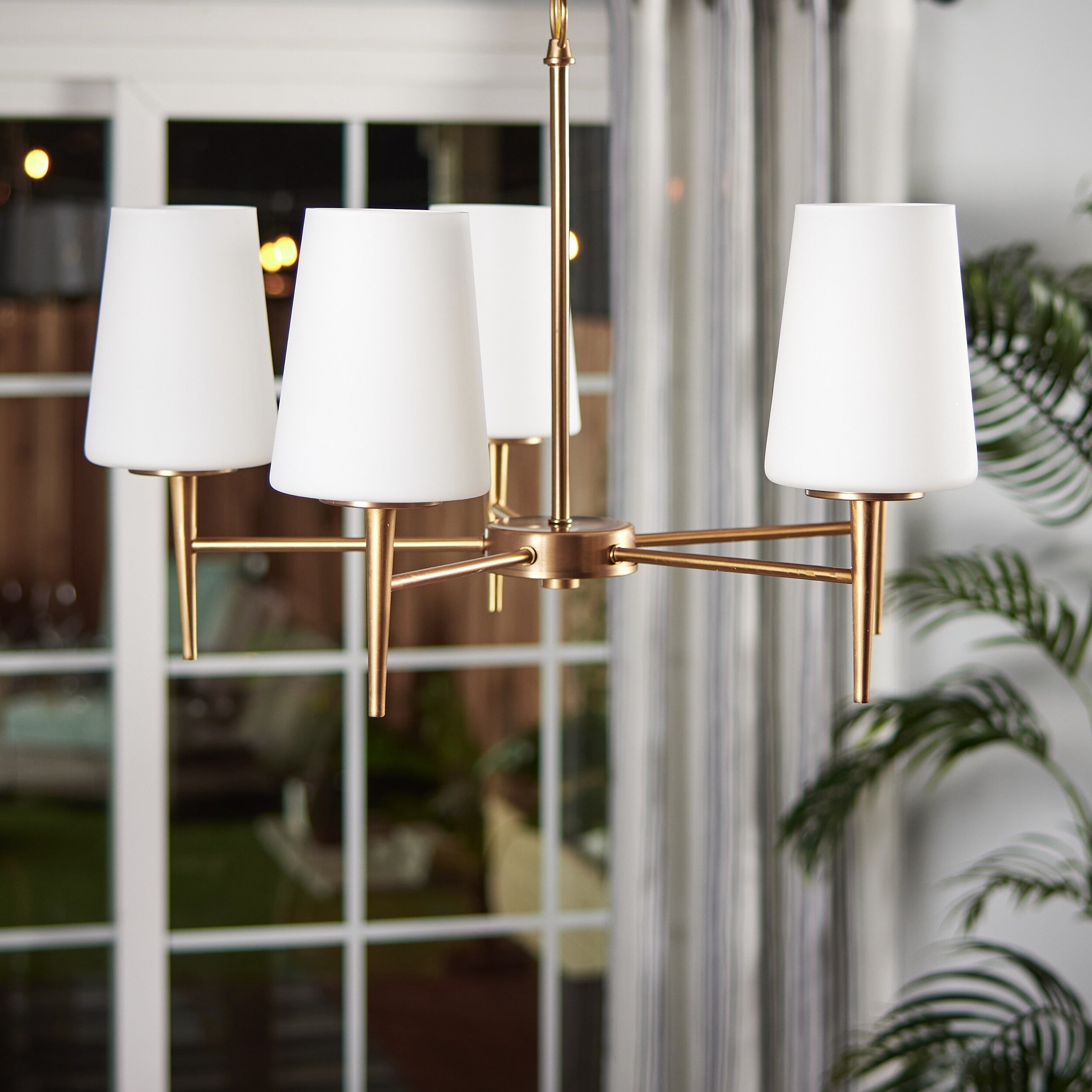 Freyza | Gaze Elegance Vintage Brass Glass Chandelier – Vintage Dining Room Living Room