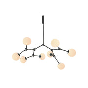Freyza | Halo Ball Black Black Glass Chandelier – Dining Room Living Room