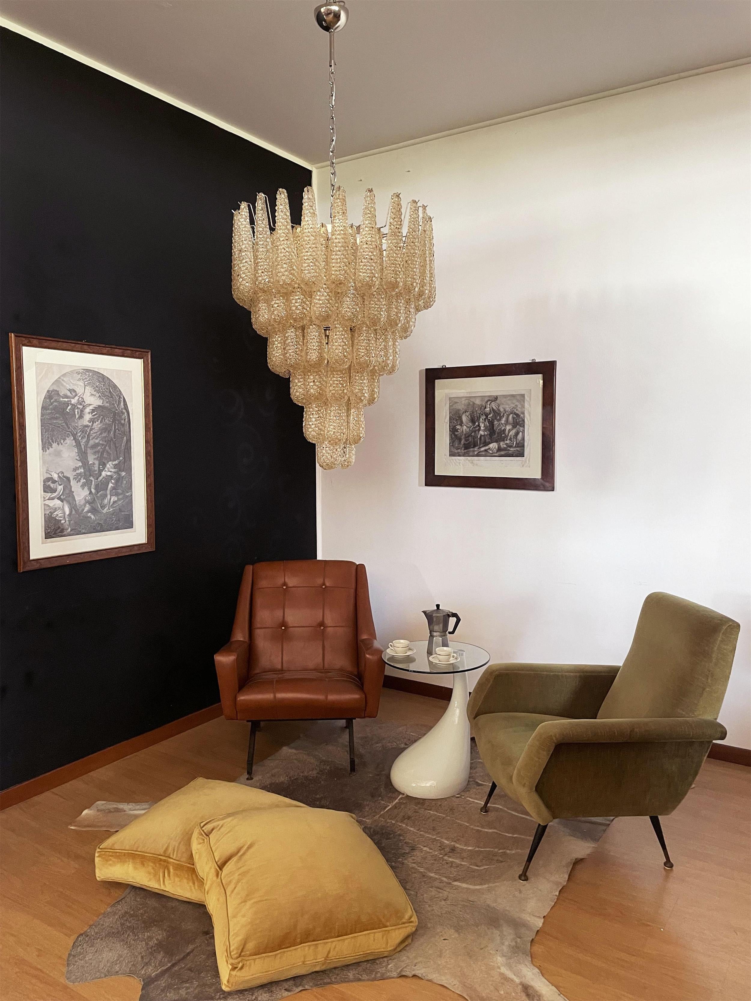 Freyza | Eingelassene Kronleuchter aus Muranoglas – Esszimmer Wohnzimmer