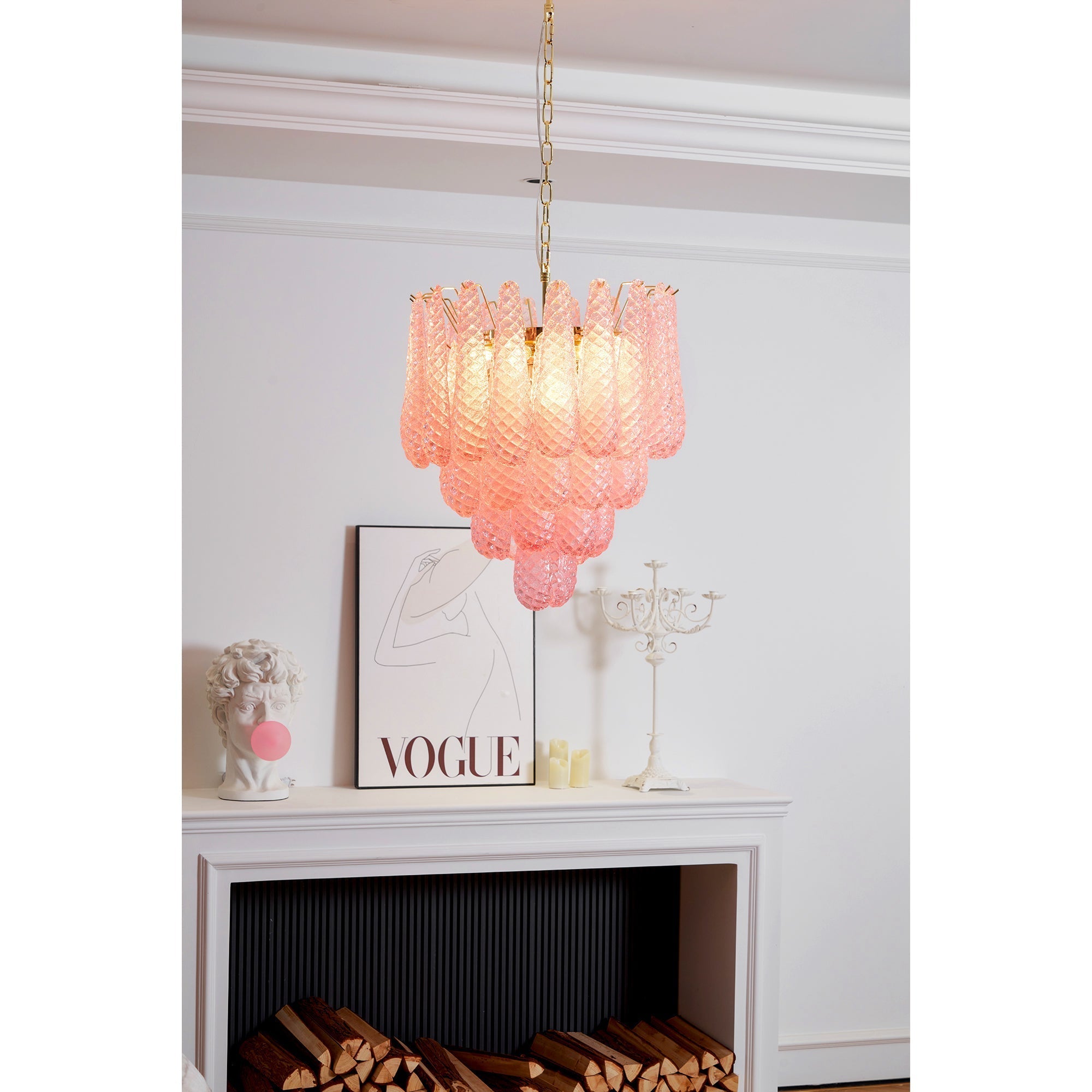 Freyza | Junto Postmodern Luxury Glass Chandelier – Modern Dining Room Living Room