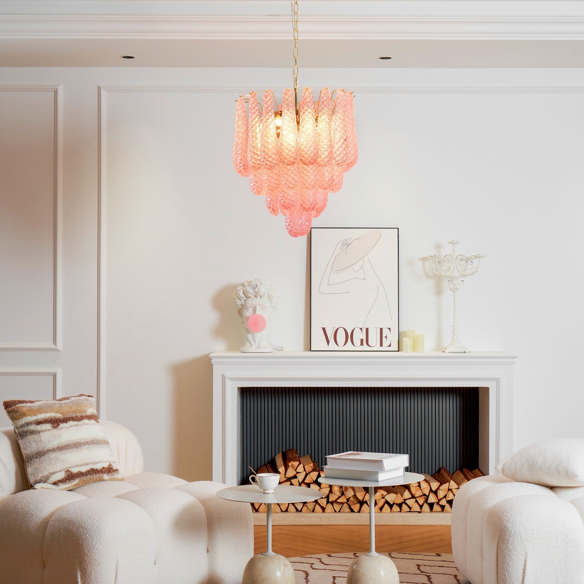 Freyza | Junto Postmodern Luxury Glass Chandelier – Modern Dining Room Living Room