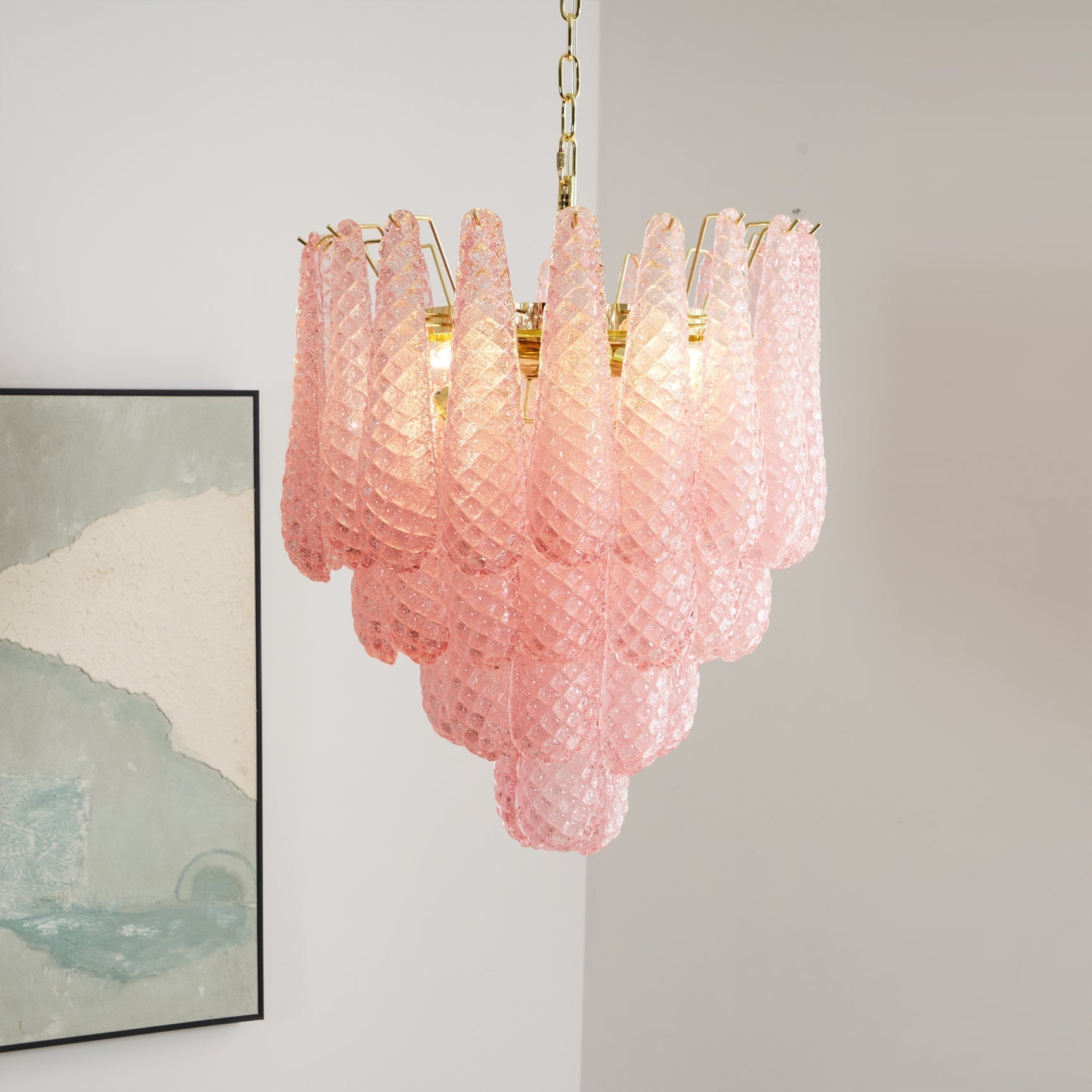 Freyza | Junto Postmodern Luxury Glass Chandelier – Modern Dining Room Living Room