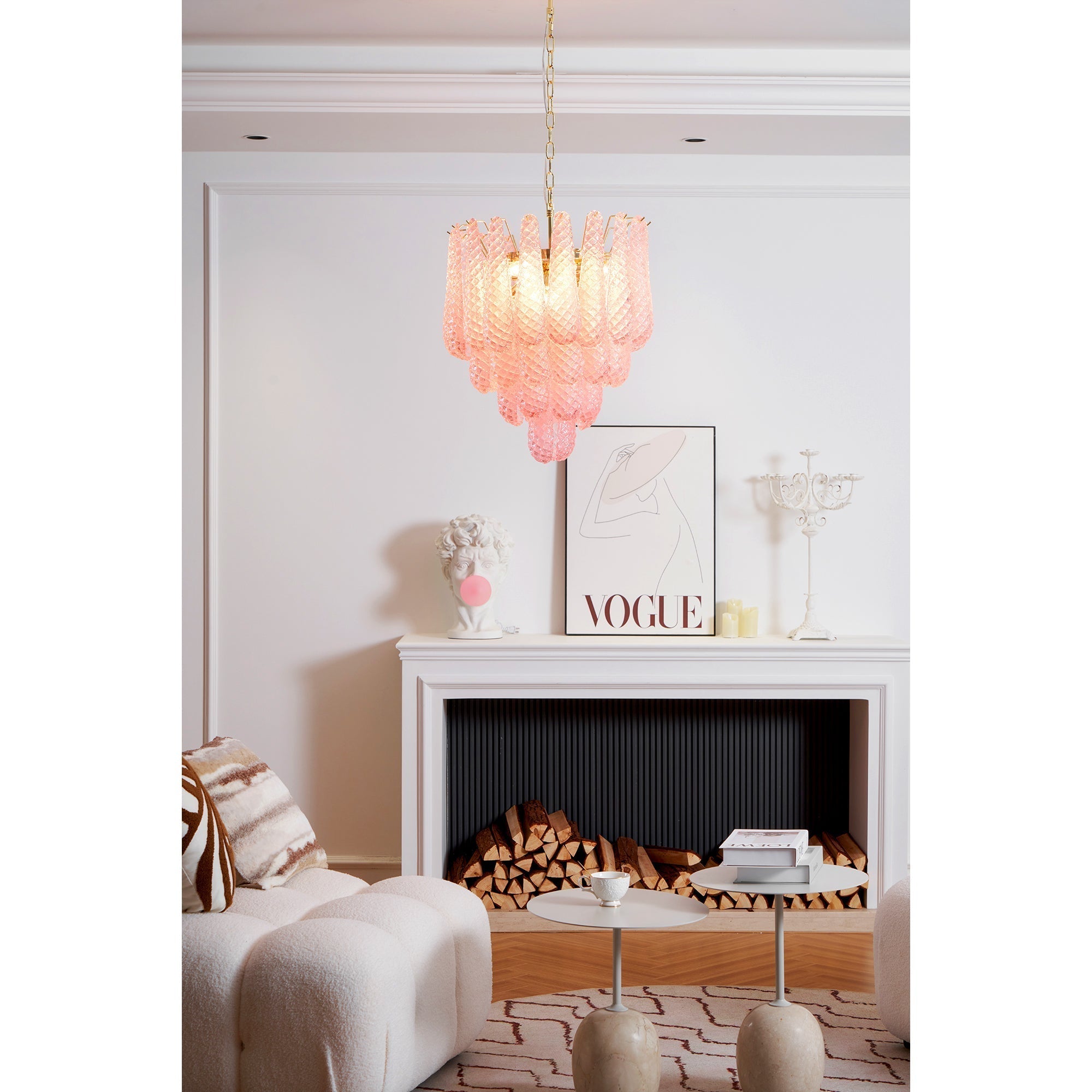 Freyza | Junto Postmodern Luxury Glass Chandelier – Modern Dining Room Living Room