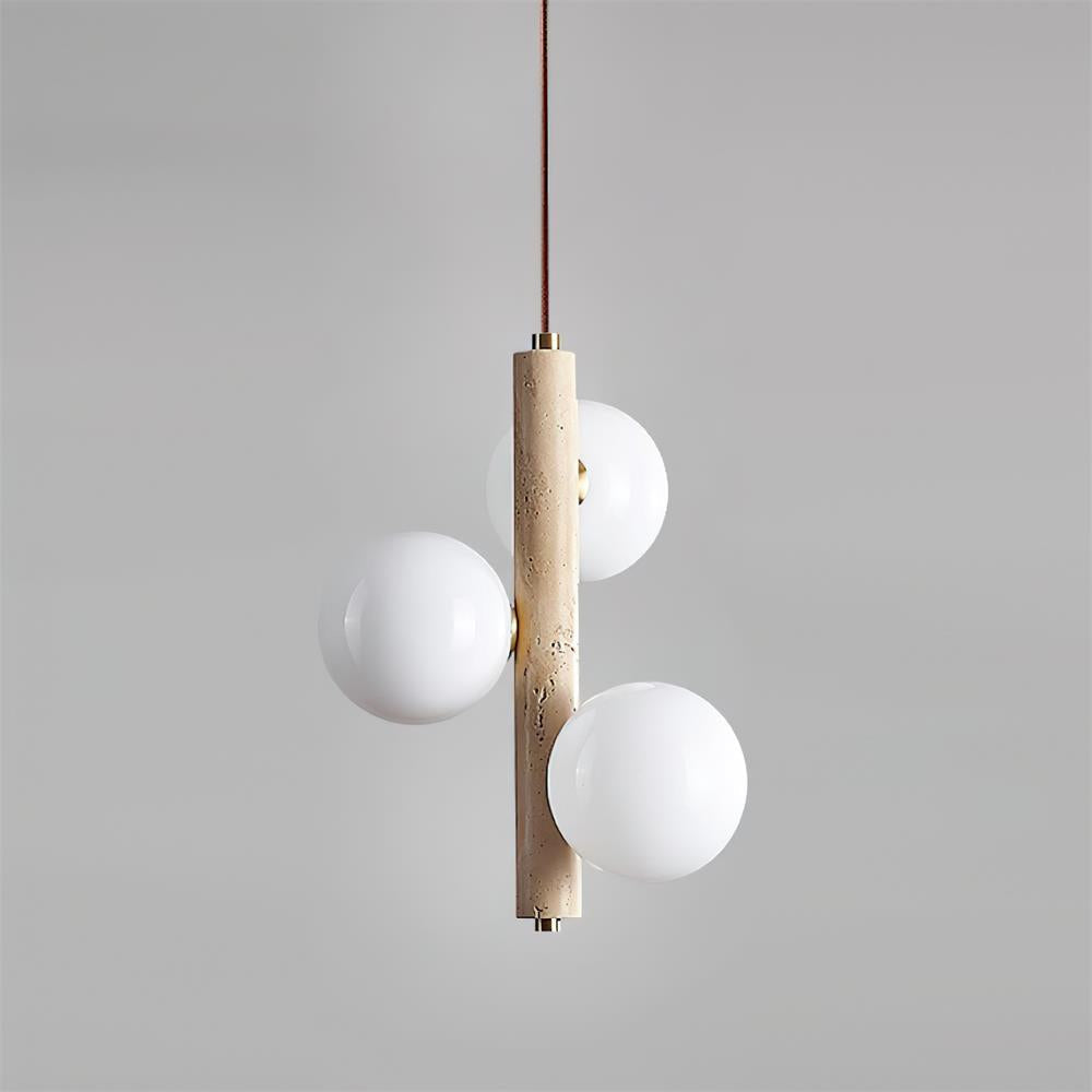 Freyza | Orbitra – Luminaire suspendu vertical en verre pour cuisine et salle à manger