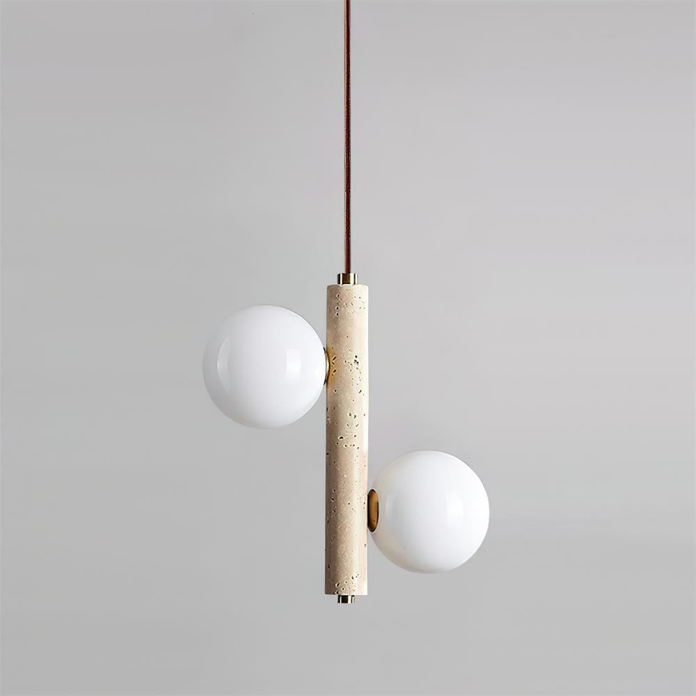 Freyza | Orbitra – Luminaire suspendu vertical en verre pour cuisine et salle à manger