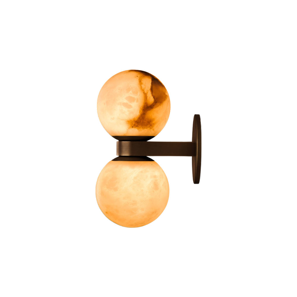 Freyza | Lush Globe Alabaster Wall Light – Bedroom Hallway