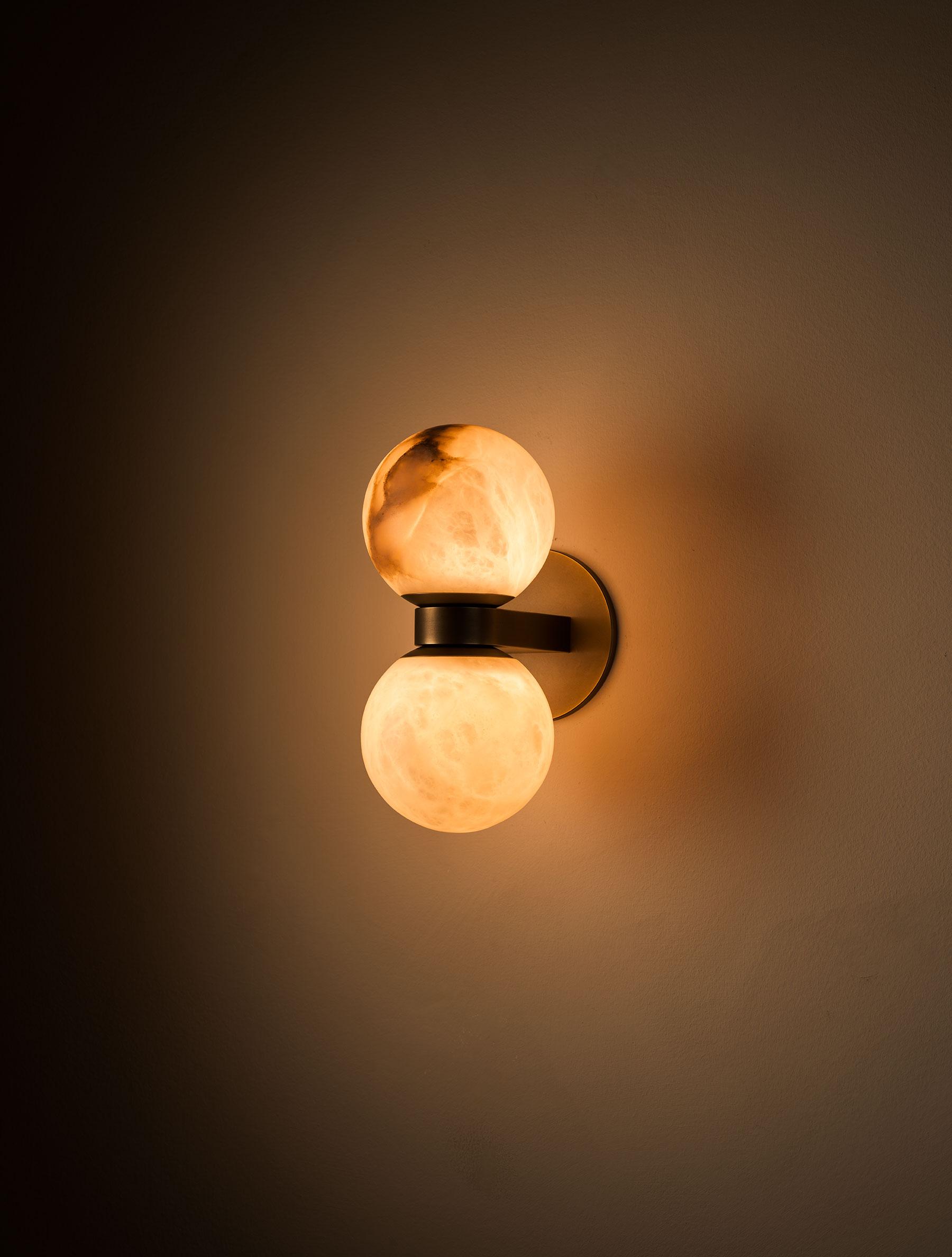 Freyza | Lush Globe Alabaster Wall Light – Bedroom Hallway