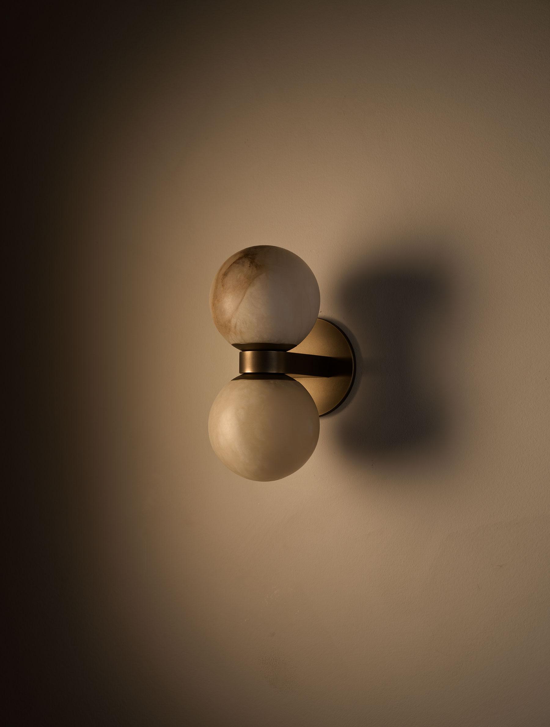 Freyza | Lush Globe Alabaster Wall Light – Bedroom Hallway