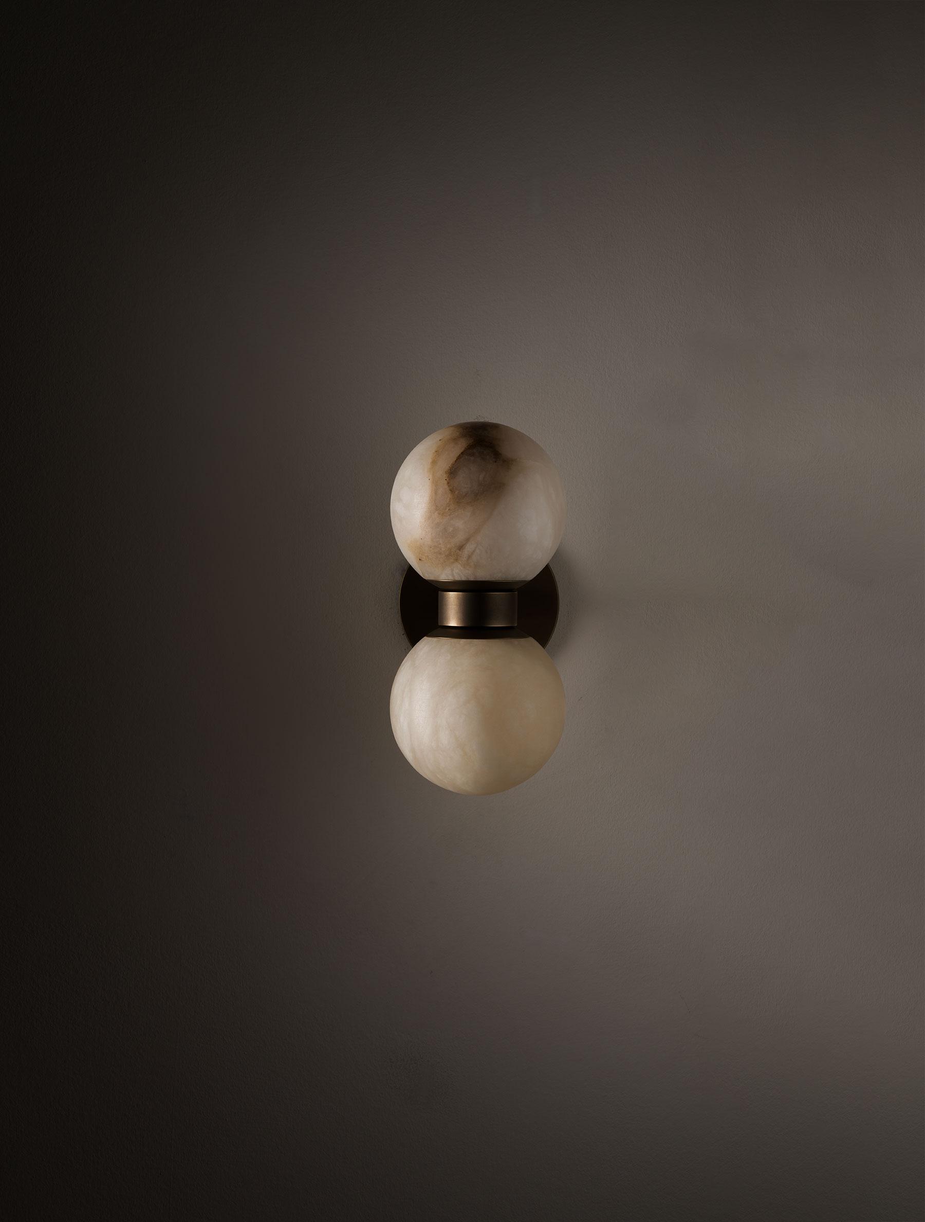 Freyza | Lush Globe Alabaster Wall Light – Bedroom Hallway