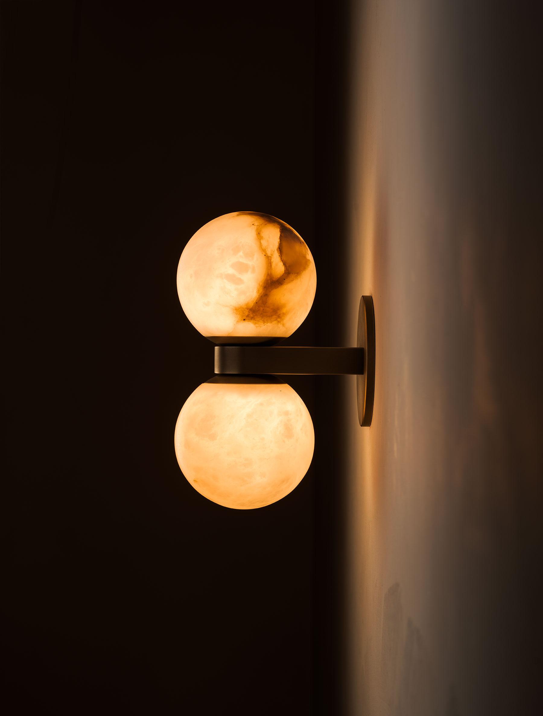 Freyza | Lush Globe Alabaster Wall Light – Bedroom Hallway