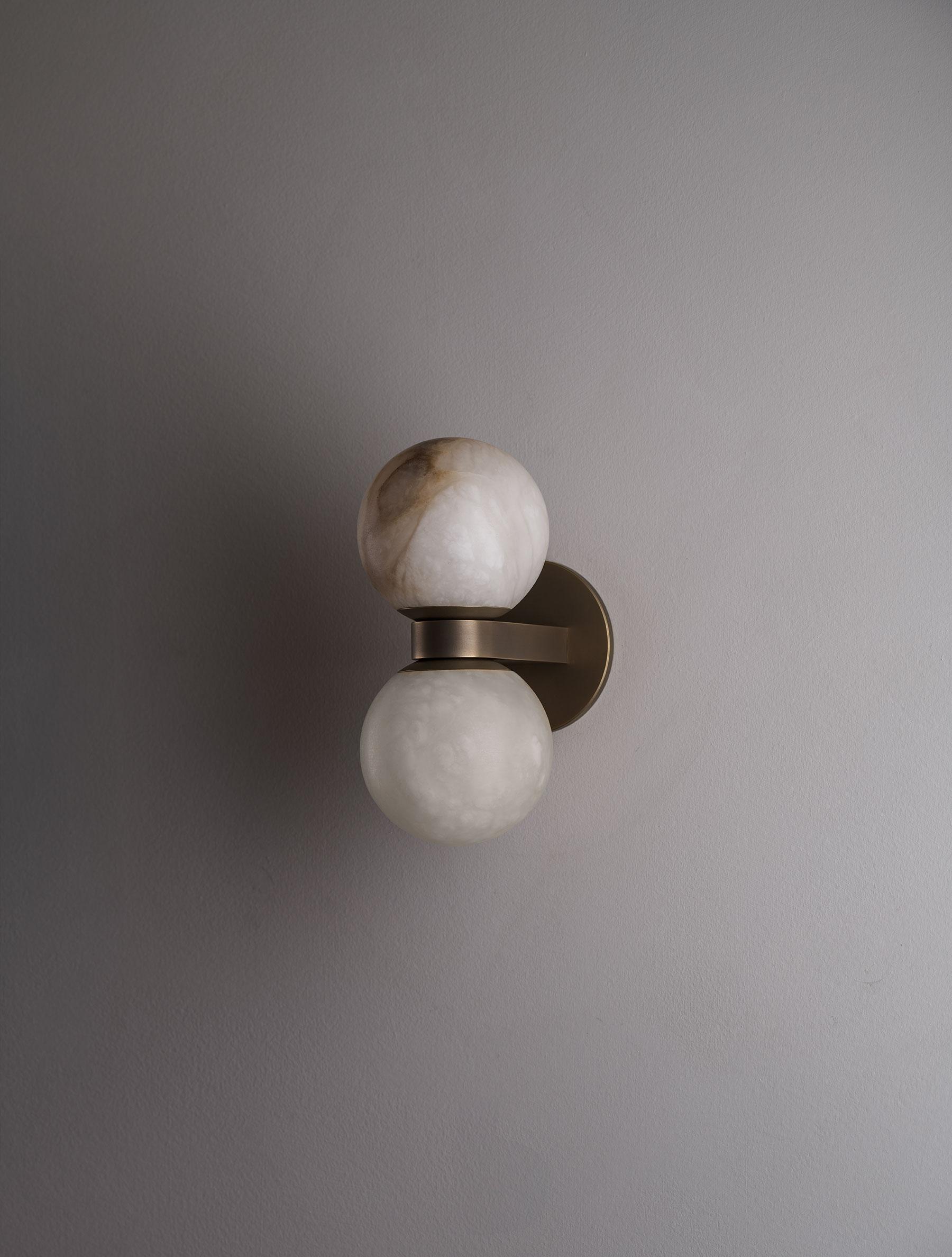 Freyza | Lush Globe Alabaster Wall Light – Bedroom Hallway