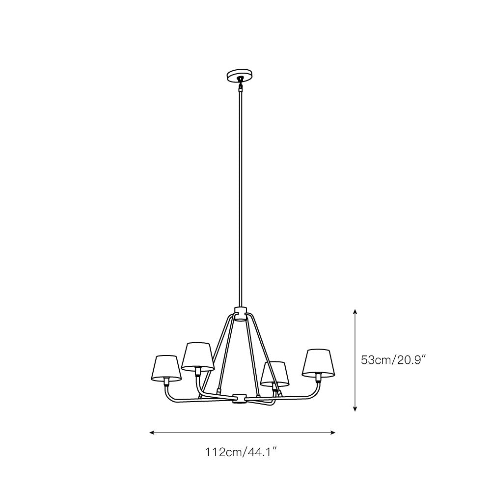 Freyza | Nook Vintage Industrial Brass Chandelier – Industrial Dining Room Living Room