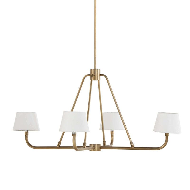 Freyza | Nook Vintage Industrial Brass Chandelier – Industrial Dining Room Living Room