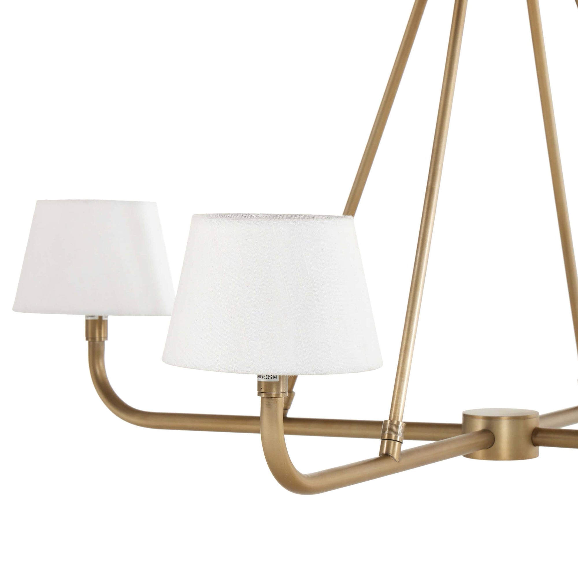 Freyza | Nook Vintage Industrial Brass Chandelier – Industrial Dining Room Living Room