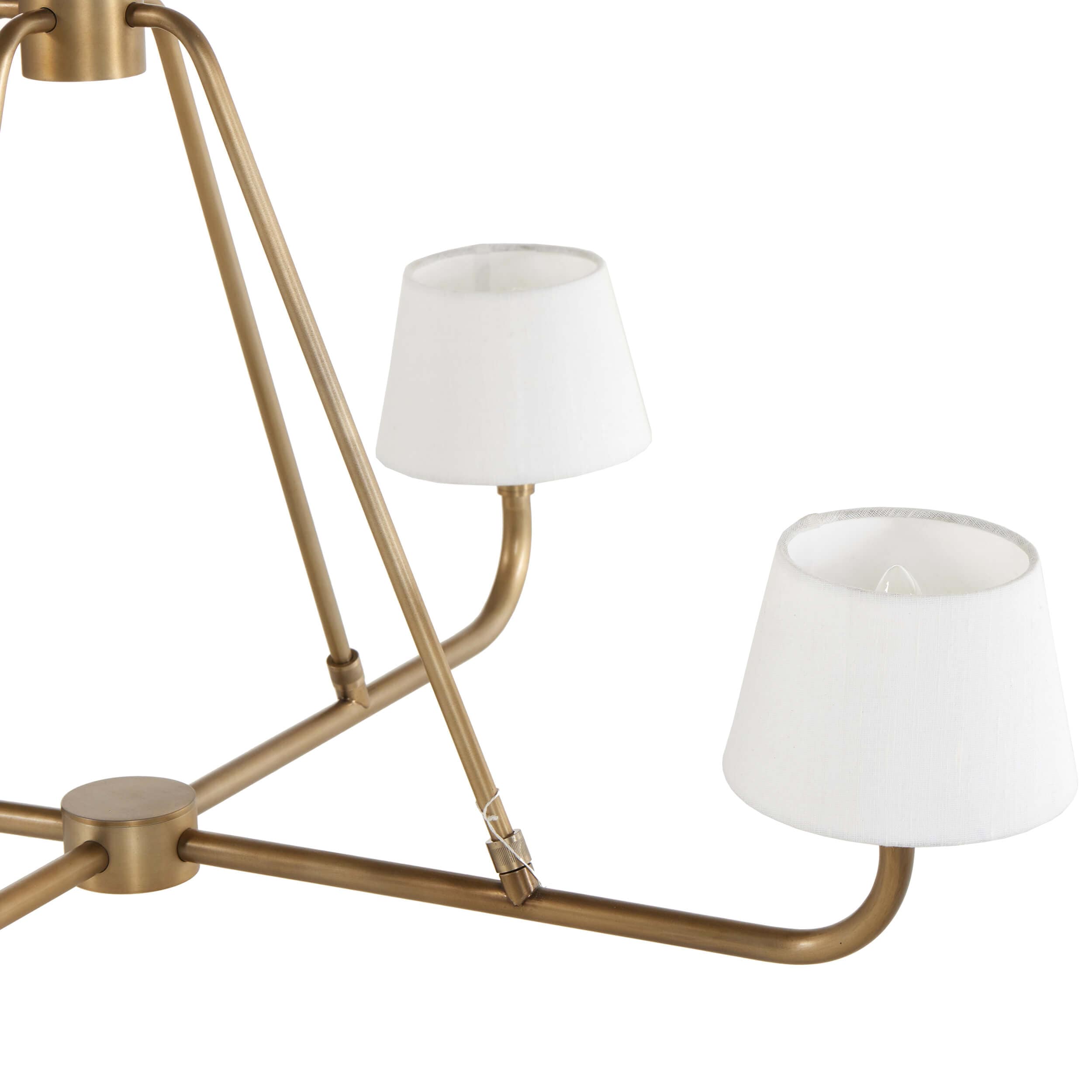 Freyza | Nook Vintage Industrial Brass Chandelier – Industrial Dining Room Living Room