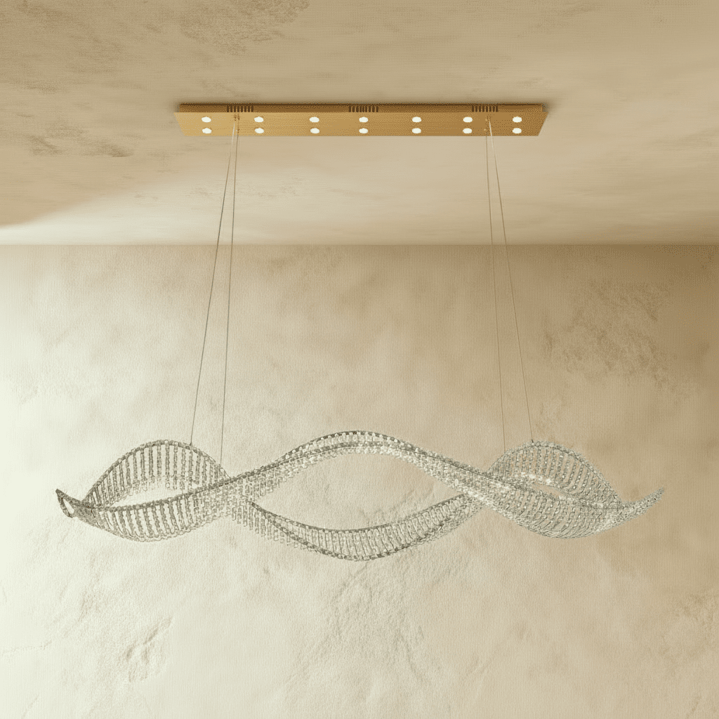 Freyza - DuminiGlow | Elegant Modern Stainless Steel Crystal Chandelier