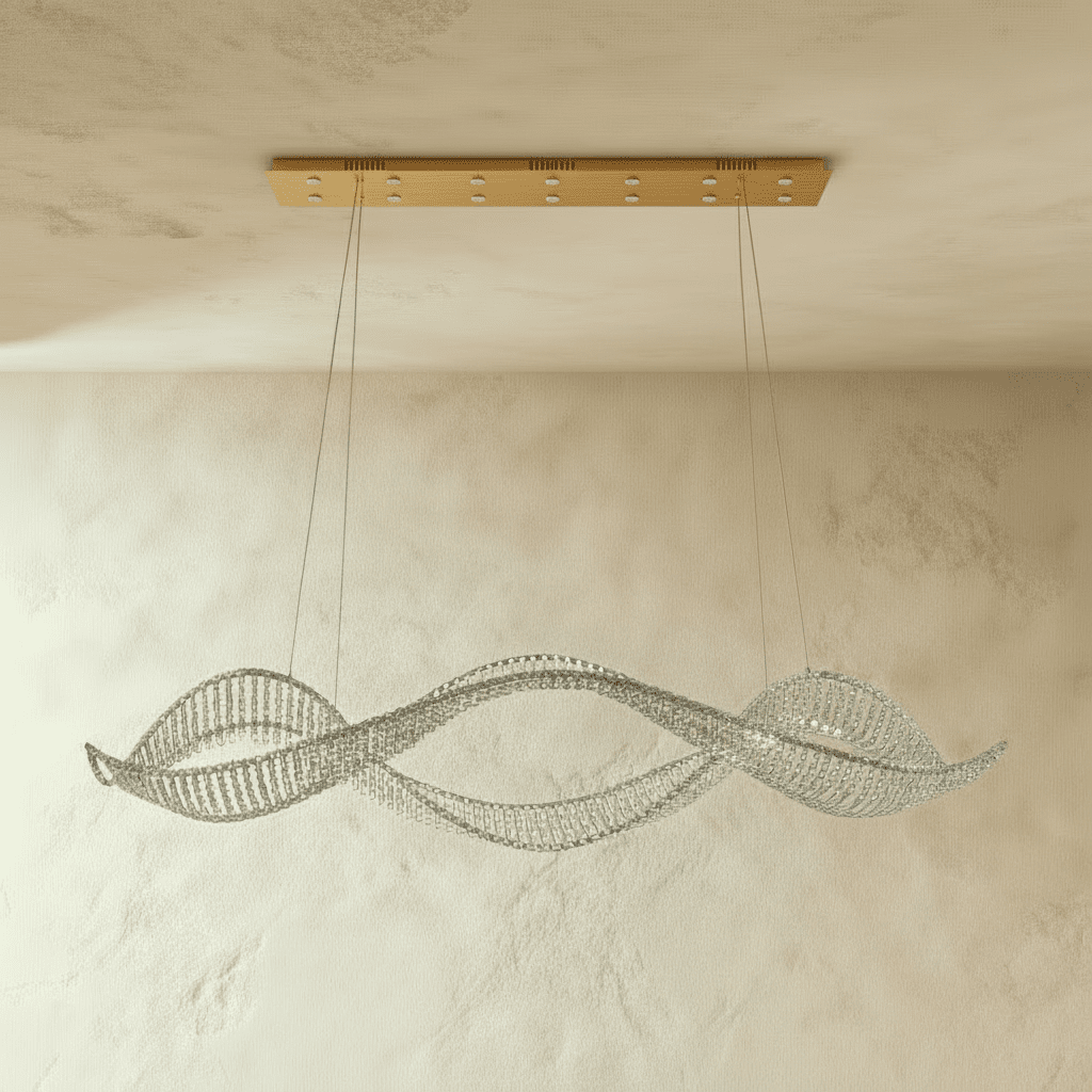 Freyza - DuminiGlow | Elegant Modern Stainless Steel Crystal Chandelier