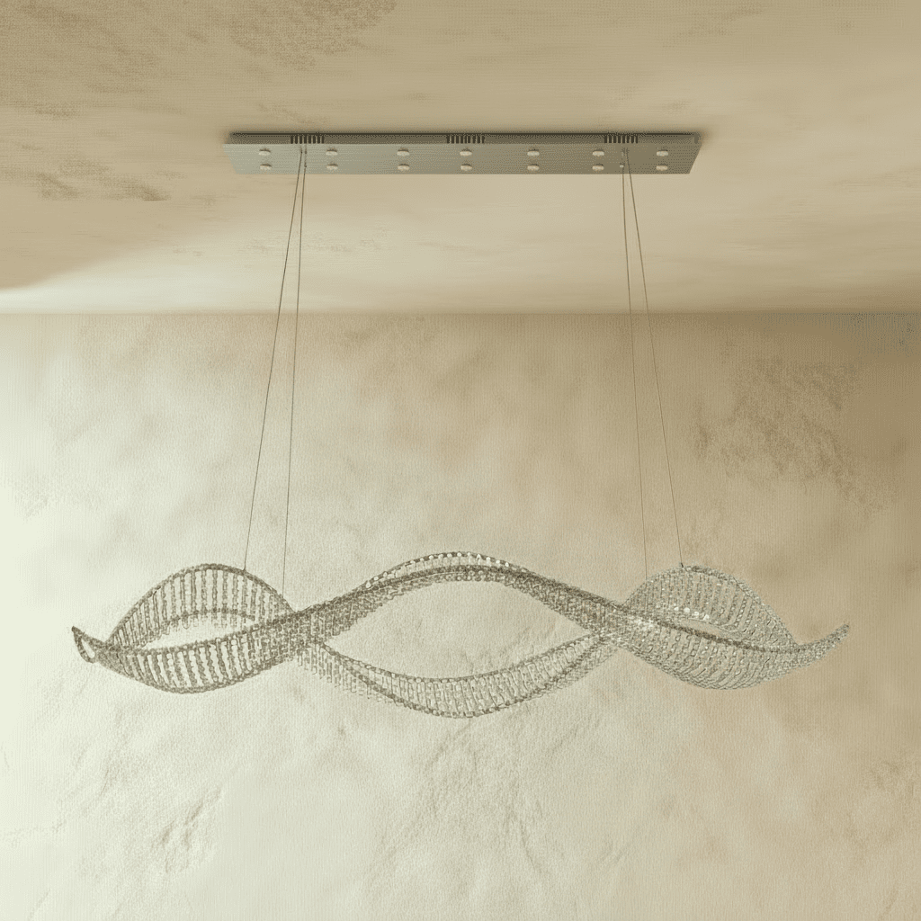 Freyza - DuminiGlow | Elegant Modern Stainless Steel Crystal Chandelier