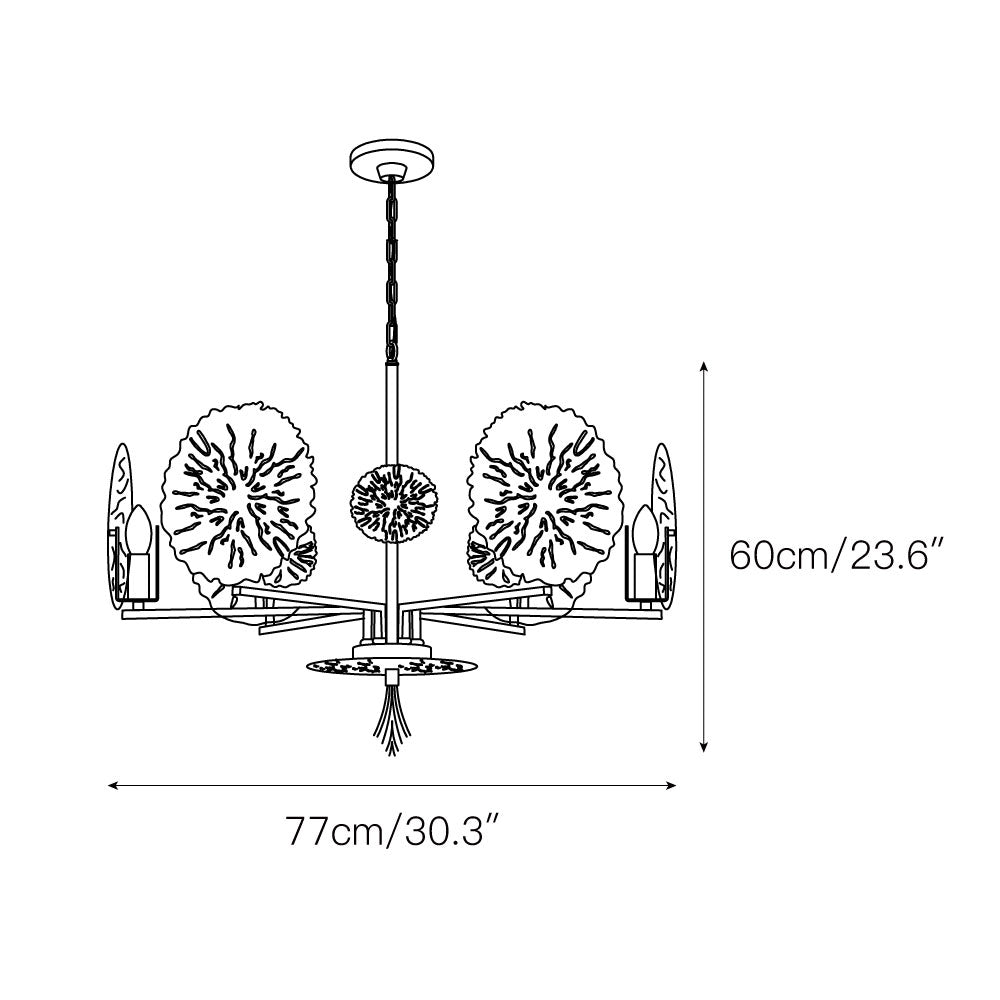 Freyza | Orb Brass Chandelier Brass Chandelier – Dining Room Living Room