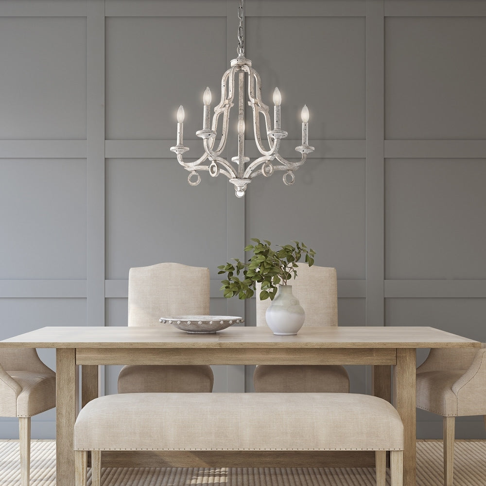 Freyza | Tinge Vintage Industrial Brass Chandelier – Industrial Dining Room Living Room