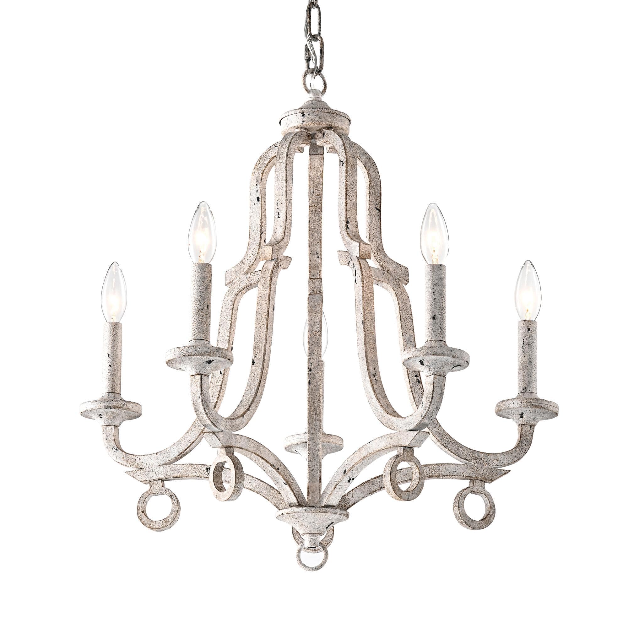 Freyza | Tinge Vintage Industrial Brass Chandelier – Industrial Dining Room Living Room