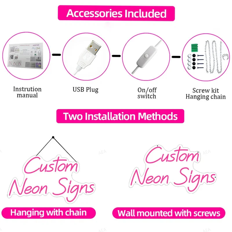Easter Glow | Happy Easter Neon Sign with Adjustable Brightness | USB Powered LED Decor for Festive Celebrations 5