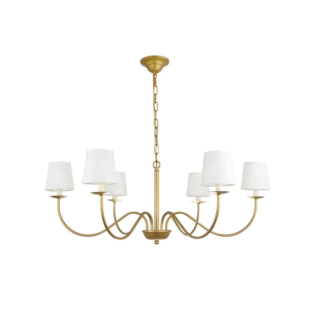 Freyza | Amble Vintage Industrial Brass Fabric Chandelier – Industrial Dining Room Living Room