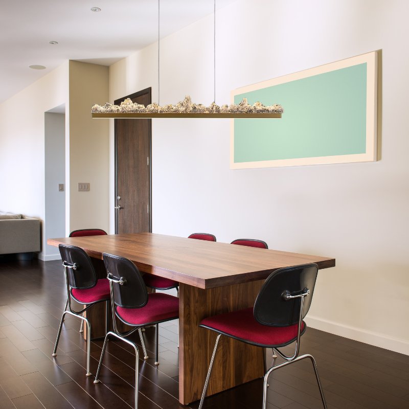 Freyza - Modern Black Adjustable LED Dining Room Chandelier