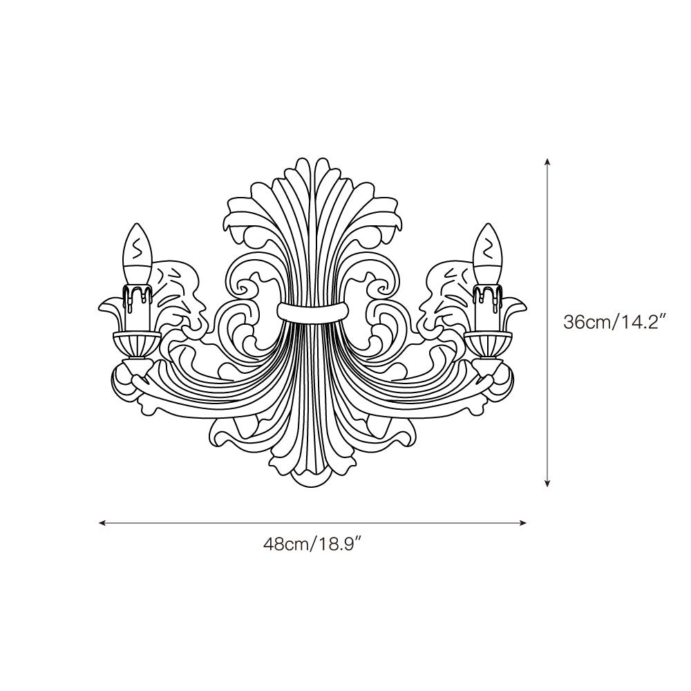 Freyza | Applique murale traditionnelle Eon Elegance – Chambre traditionnelle, couloir