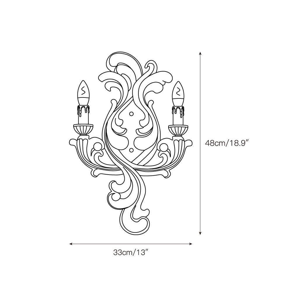 Freyza | Applique murale traditionnelle Eon Elegance – Chambre traditionnelle, couloir
