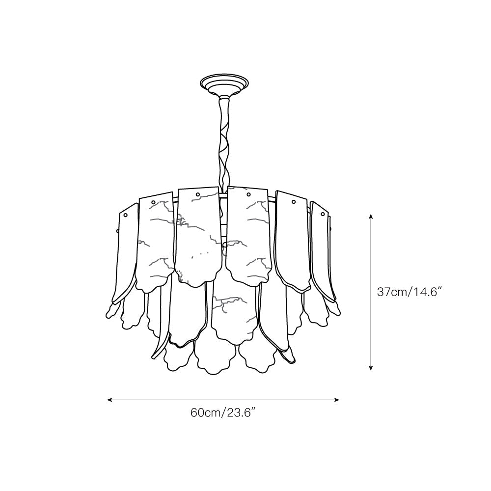 Freyza | Hue Postmodern Luxury Brass Chandelier – Modern Dining Room Living Room