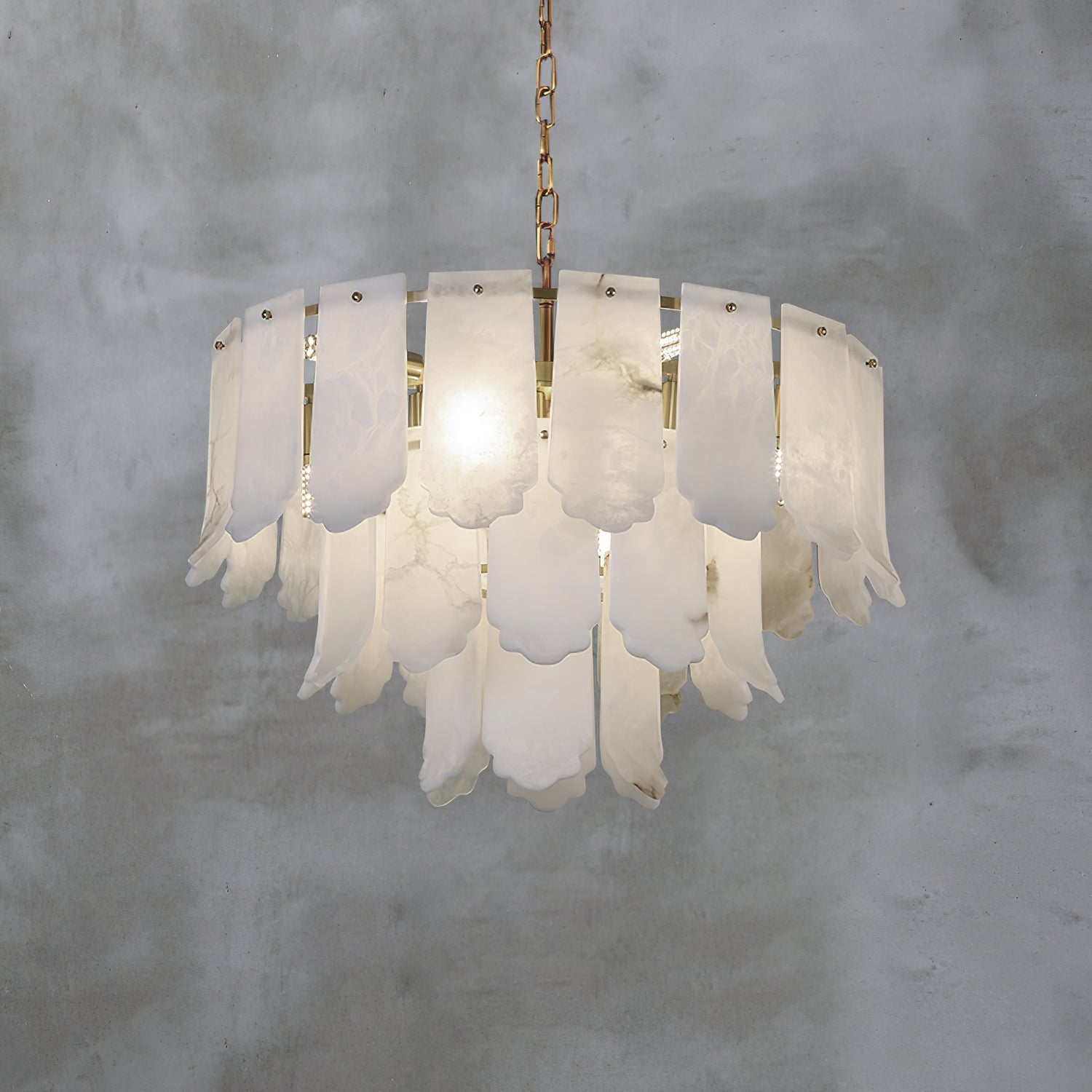 Freyza | Hue Postmodern Luxury Brass Chandelier – Modern Dining Room Living Room