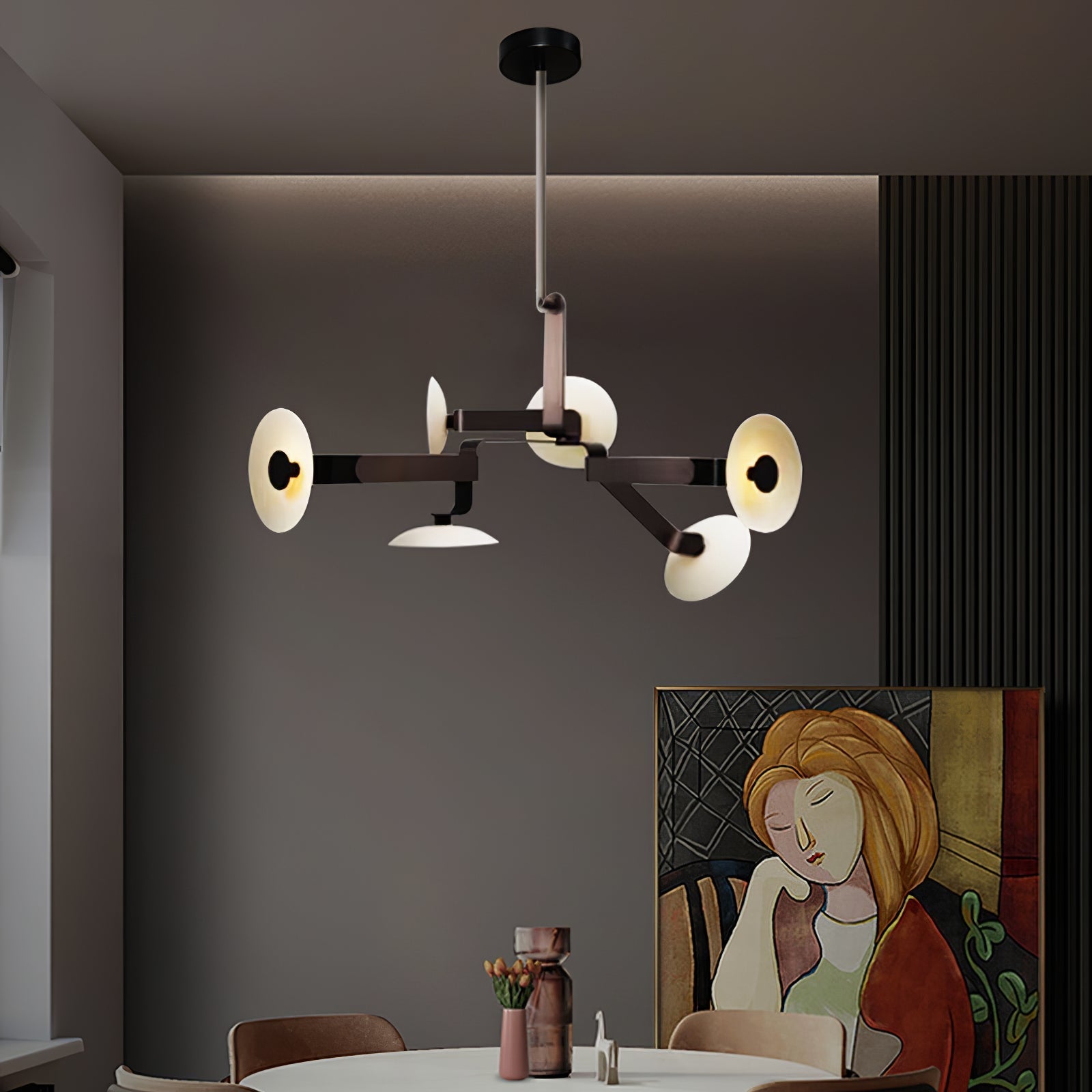 Freyza | Lustre brun jade – Salle à manger, salon