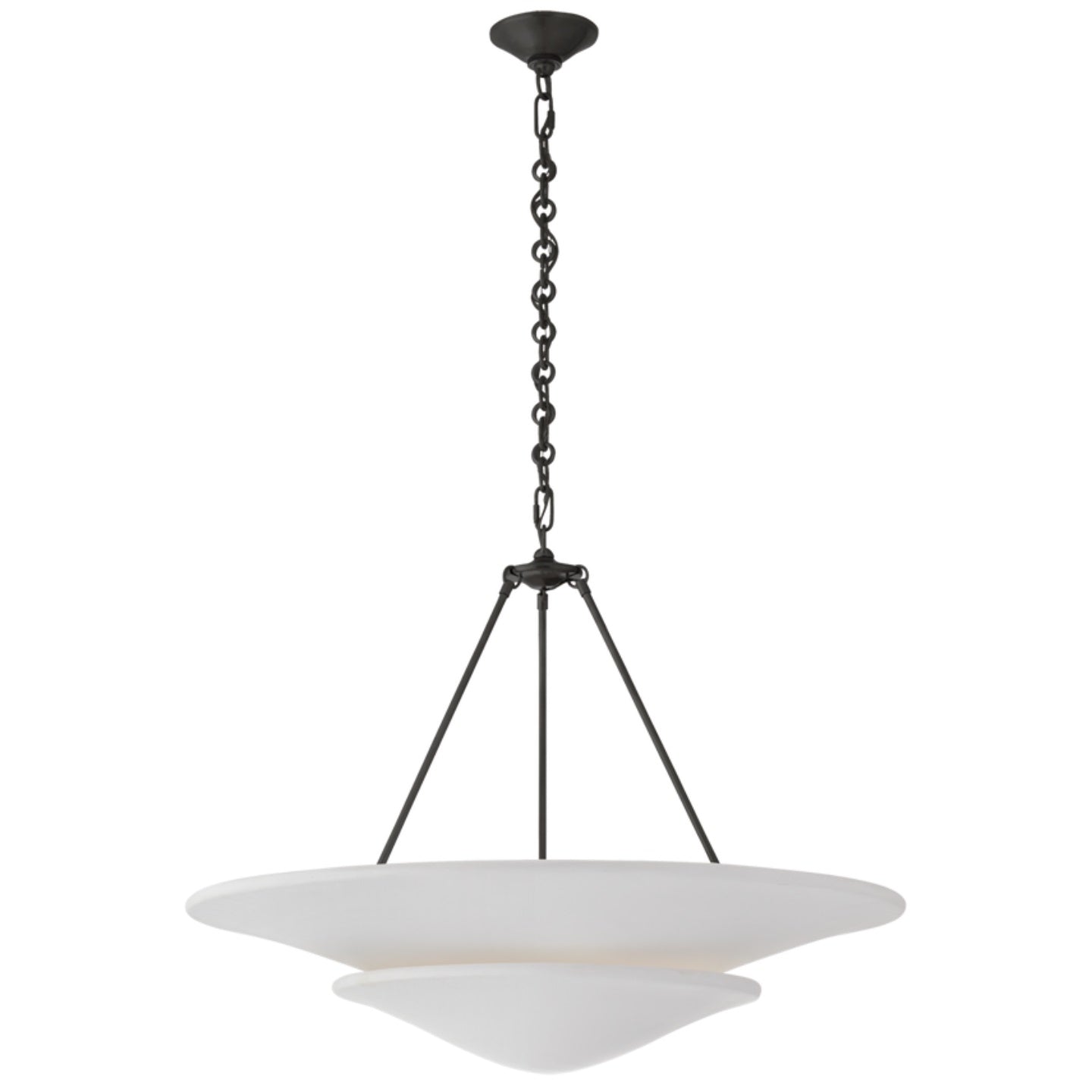 Freyza - Elegant Brass Chandelier Light with Plaster Lampshade | Stylish Design for Perfect Indoor Lighting