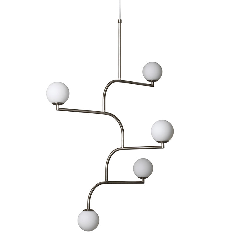 Freyza - Elegant Brass Glass Chandelier | Modern Design with 3 or 5 Heads for Stylish Lighting in Any Interior
