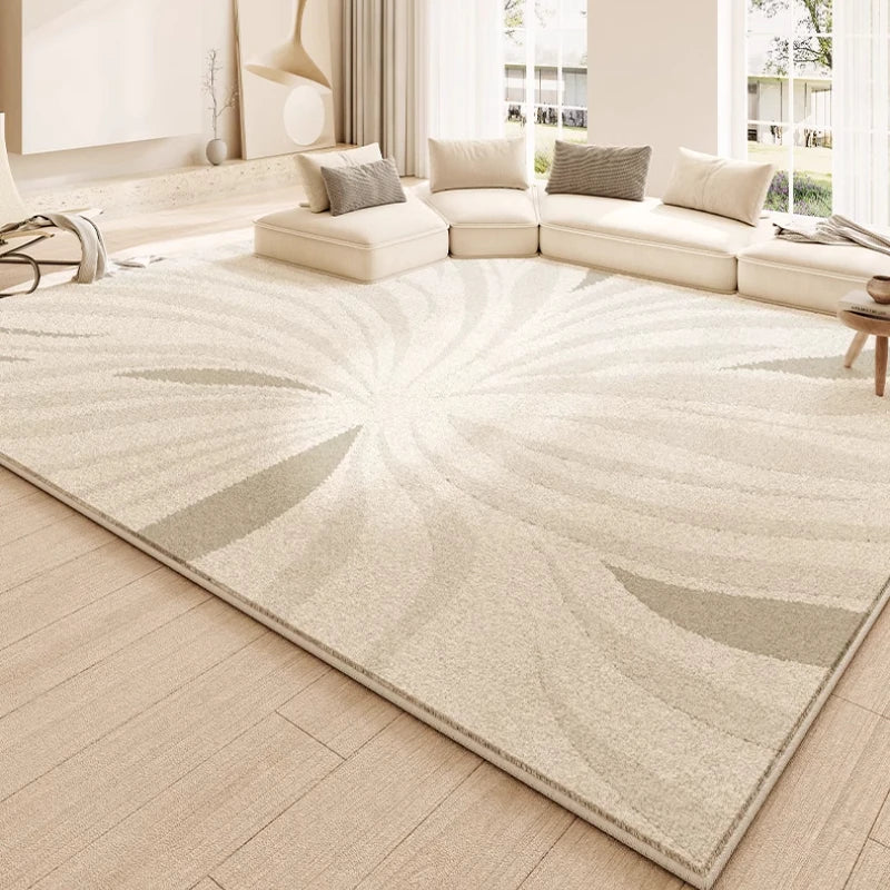 Elegant Cream Area Rug | Thick Anti-Slip Mat for Cozy Living Rooms & Custom Sizes Available 3