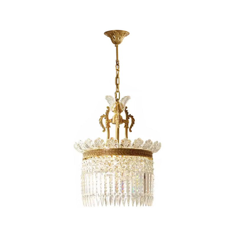 Freyza - Elegant Crystal Chandelier Light with Postmodern Brass Design | Multi-Head Fixture for Luxurious Indoor Spaces