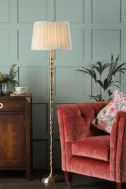 BrassElegance | Classic Timeless Floor Lamp Base with Customizable Shade 1
